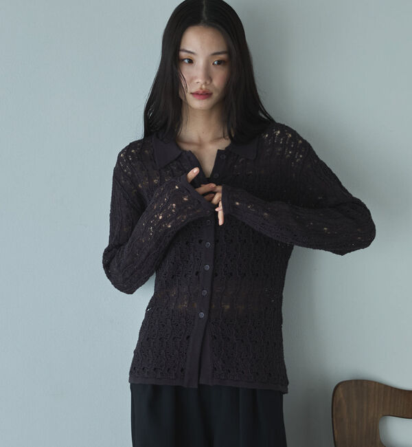 Doux archives「透かし編みカーディガン」|カーディガン|