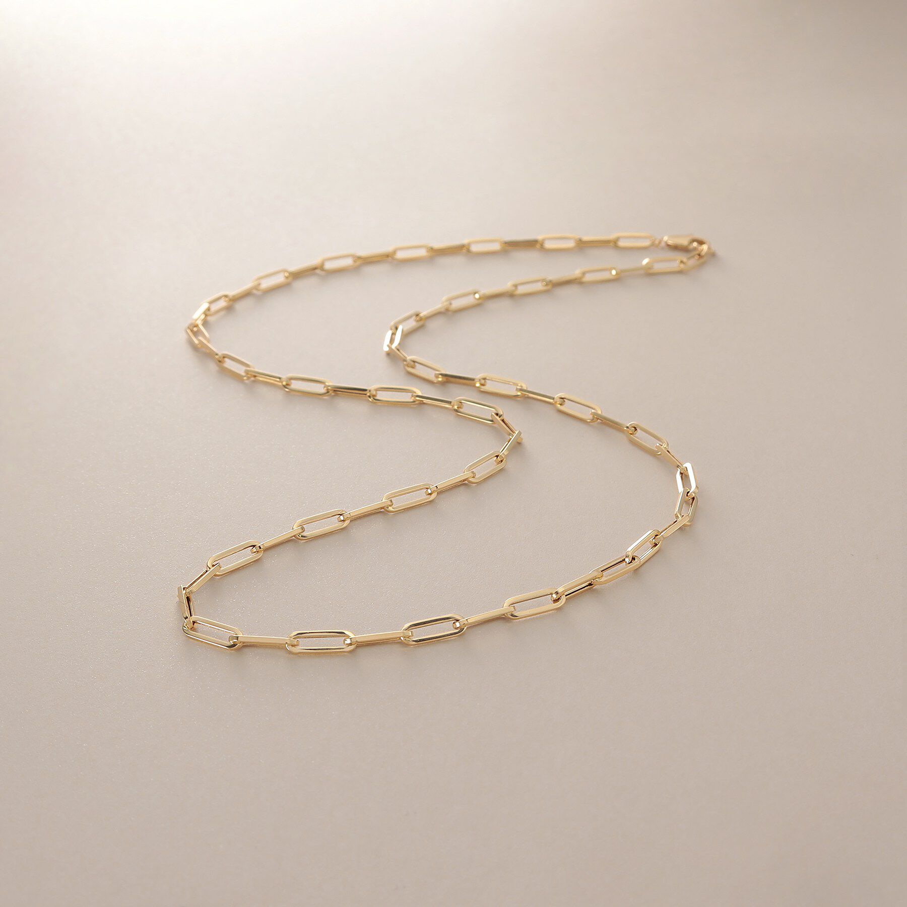 COCOSHNIK「K18中空イタリアングメット ネックレスS（50cm）」|ネックレス|