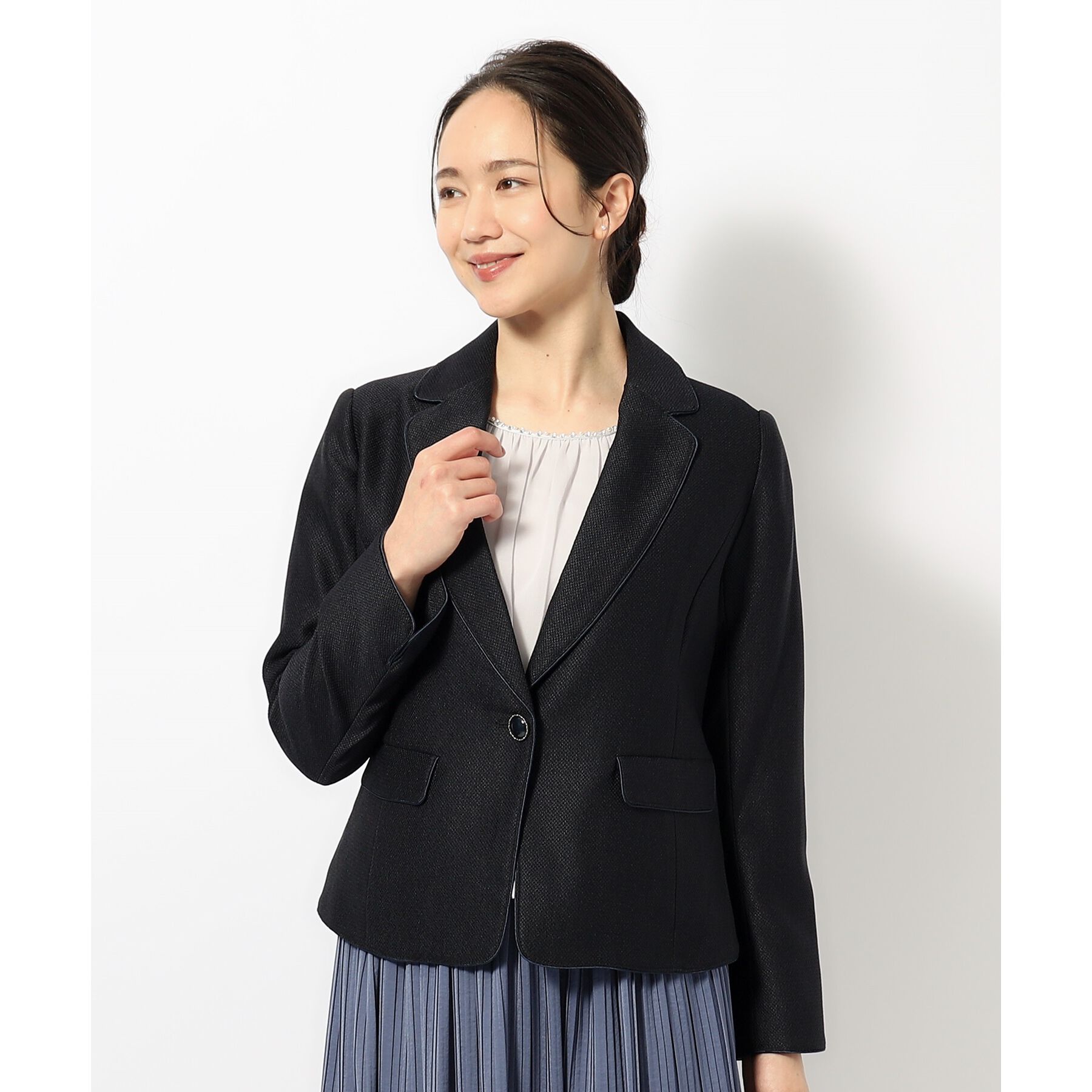 SHOO･LA･RUE「【S-4Lまで/洗える】らくドビーテーラードジャケット」|テーラードジャケット|