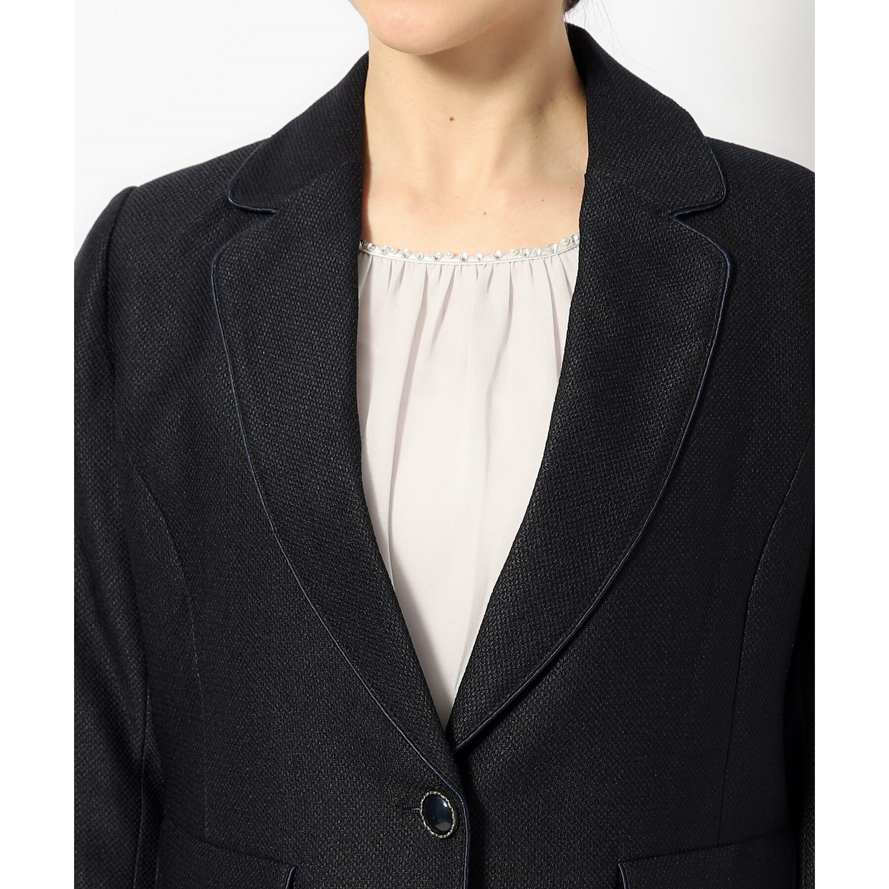 SHOO･LA･RUE「【S-4Lまで/洗える】らくドビーテーラードジャケット」|テーラードジャケット|