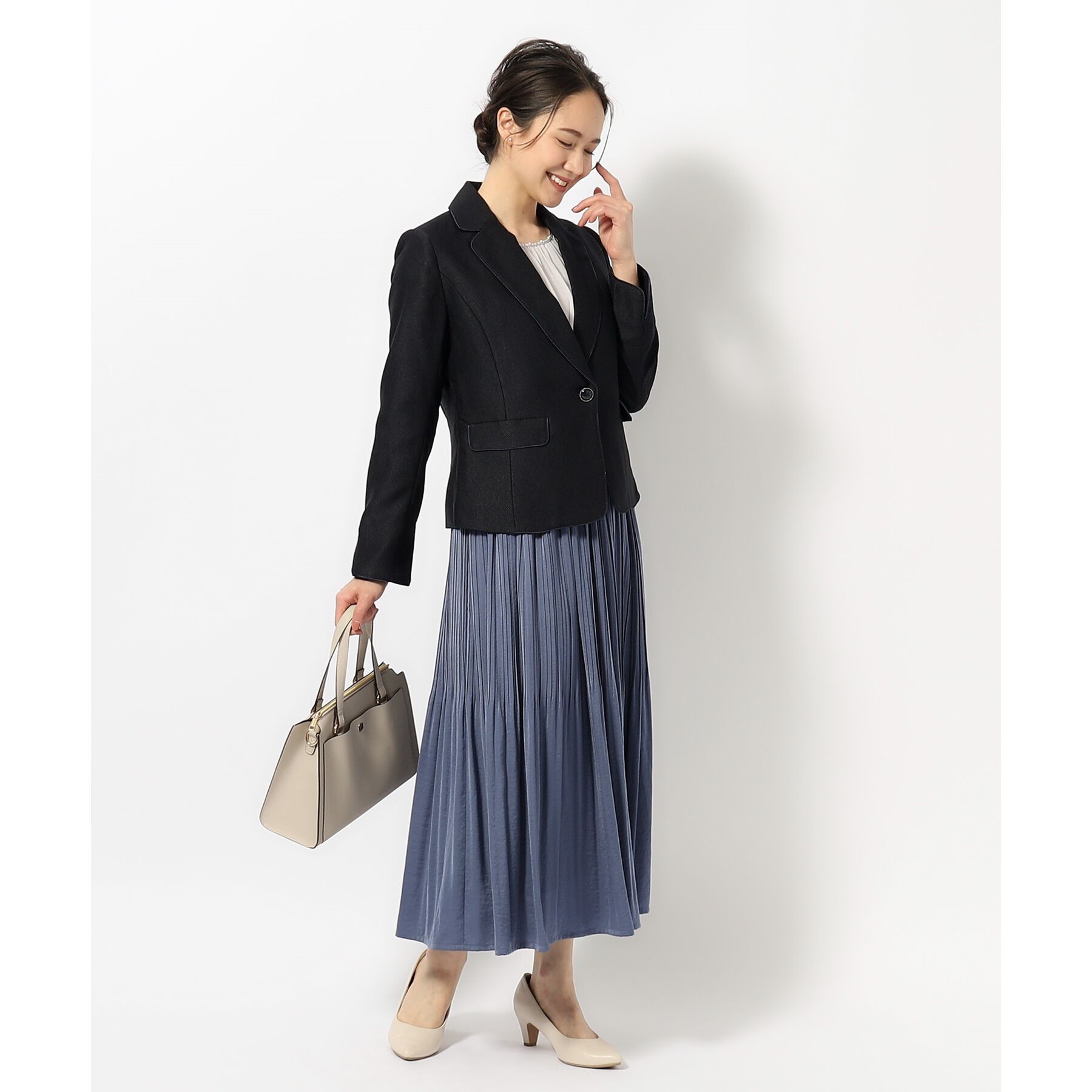 SHOO･LA･RUE「【S-4Lまで/洗える】らくドビーテーラードジャケット」|テーラードジャケット|