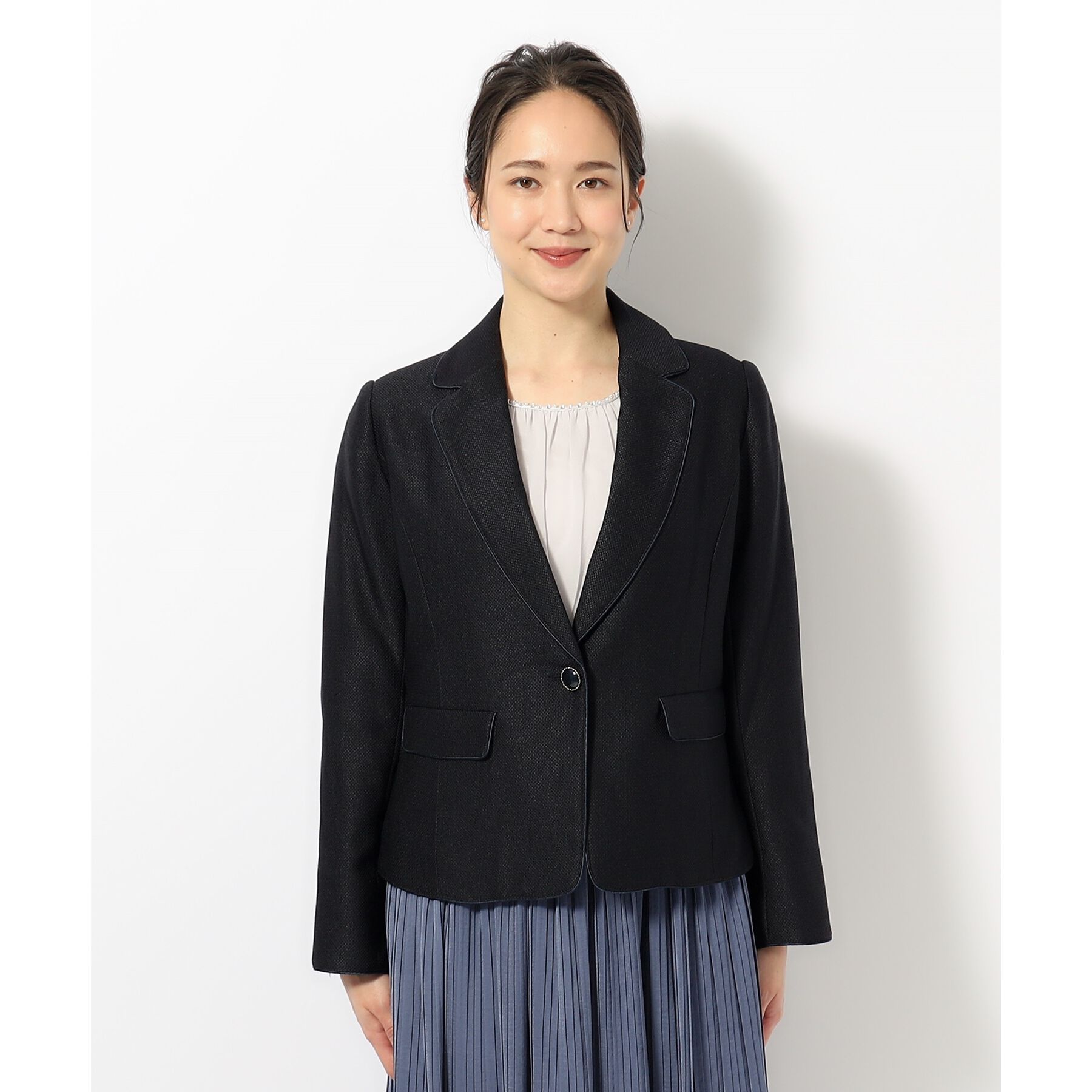 SHOO･LA･RUE「【S-4Lまで/洗える】らくドビーテーラードジャケット」|テーラードジャケット|