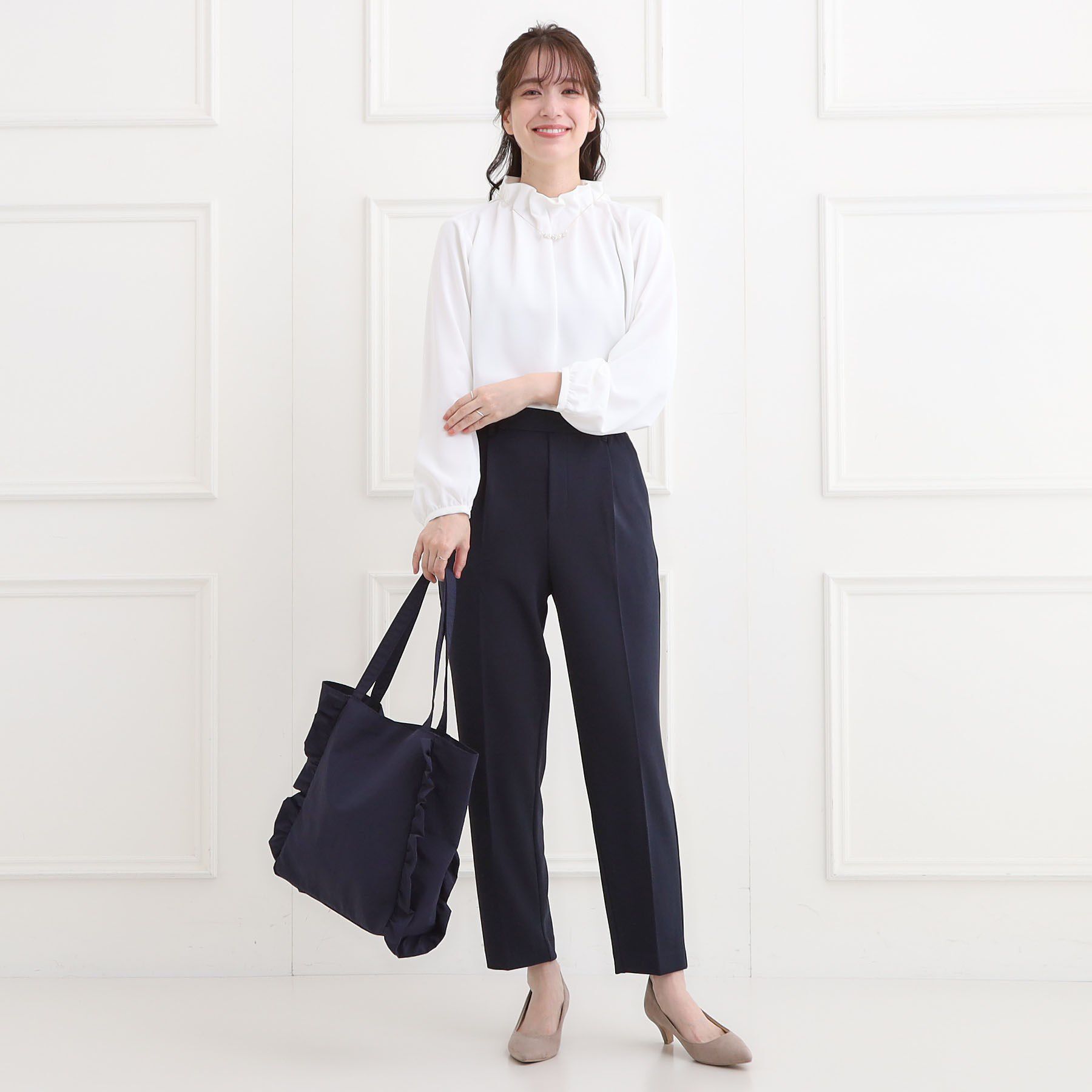 SHOO･LA･RUE「【セレモニー】フリルトートバッグ」|トートバッグ|