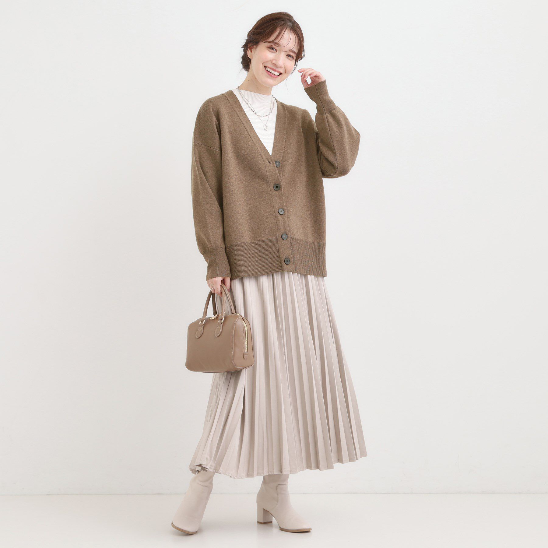 SHOO･LA･RUE「【洗える/毛玉レス】表面がきれいなVネックカーディガン」|カーディガン|