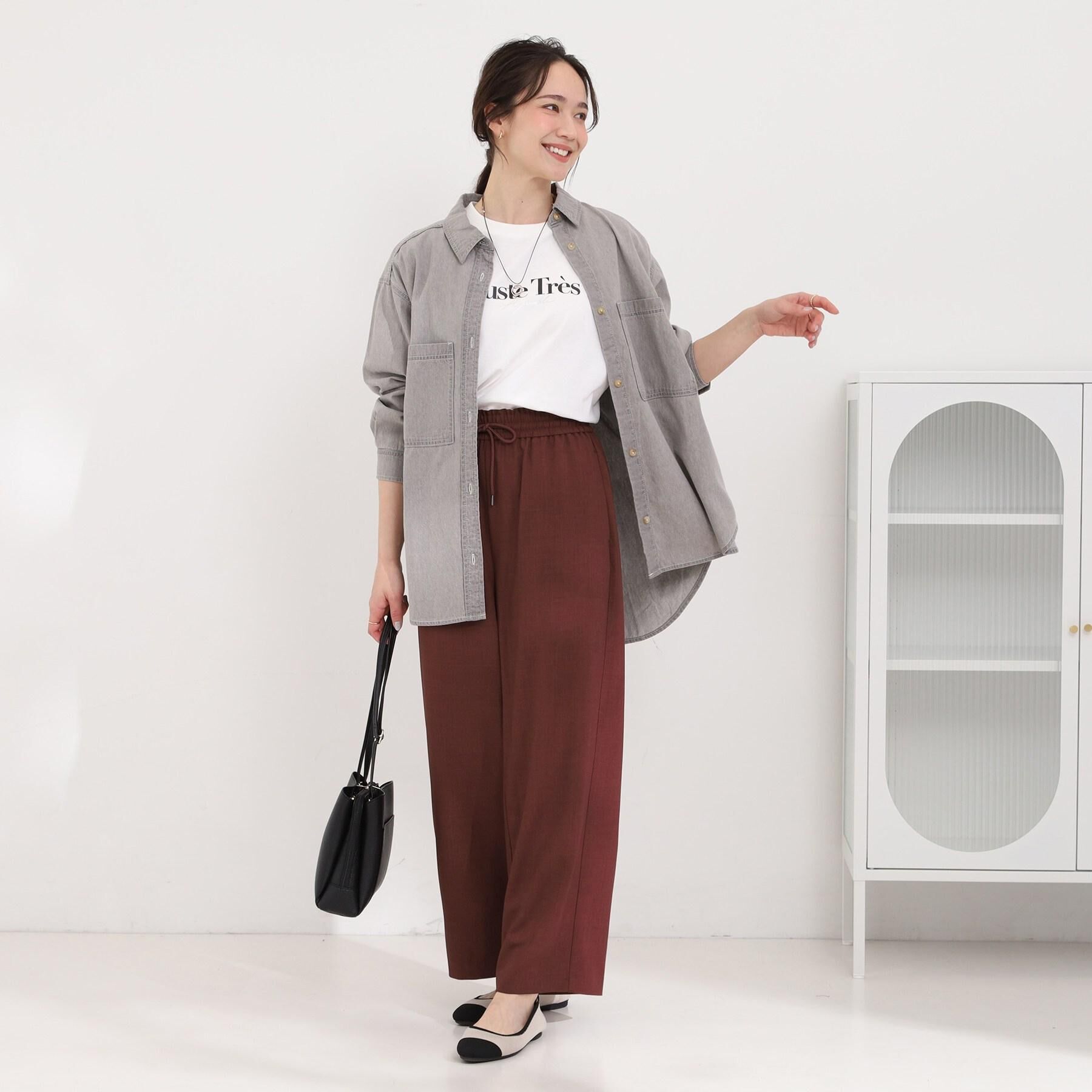 SHOO･LA･RUE「【洗濯機可/体型カバー】こなれ感をプラスする ライトオンスデニムシャツ」|シャツ・ブラウス|