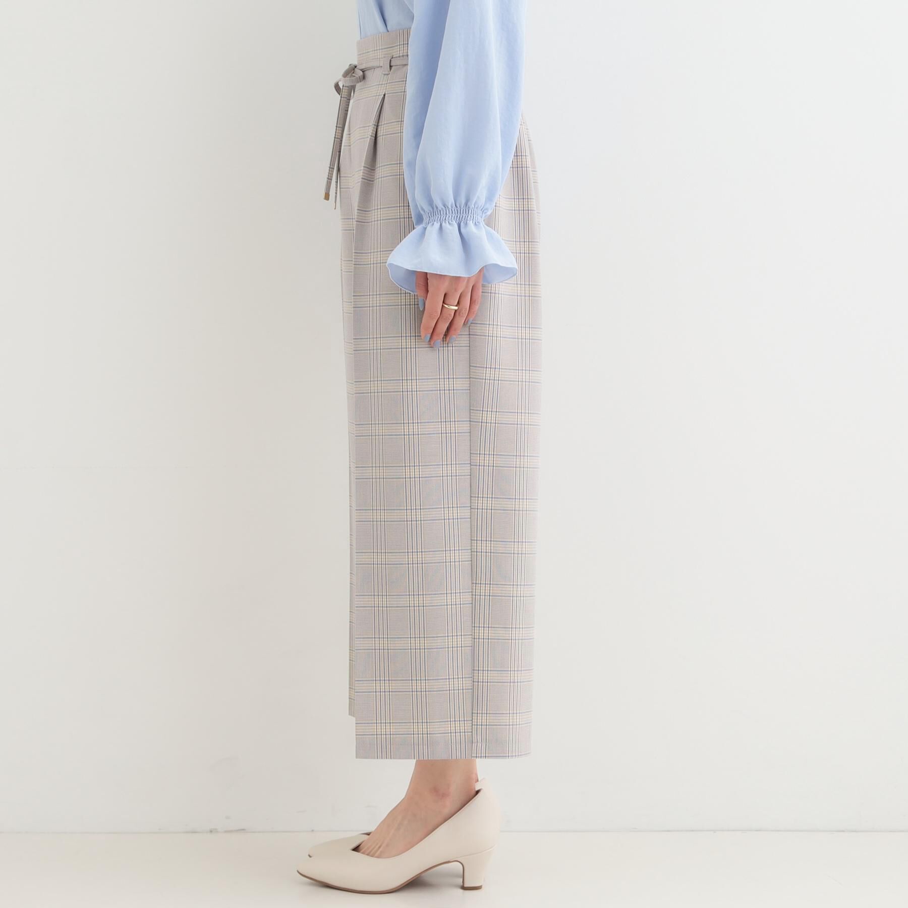 SHOO･LA･RUE「【着丈選べる/S-LL】センタープレスできちんと見え イージーワイドパンツ」|その他|