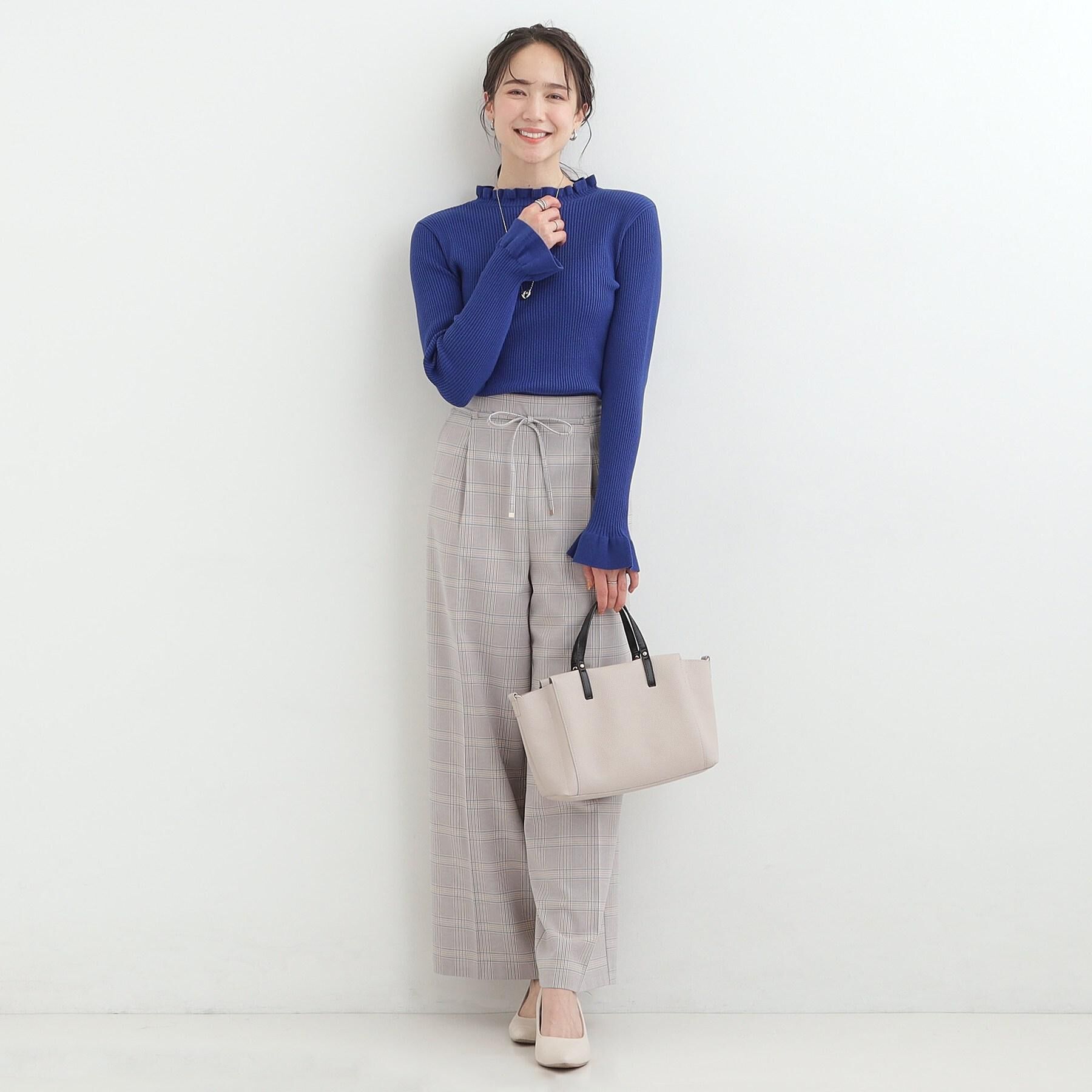 SHOO･LA･RUE「【着丈選べる/S-LL】センタープレスできちんと見え イージーワイドパンツ」|その他|