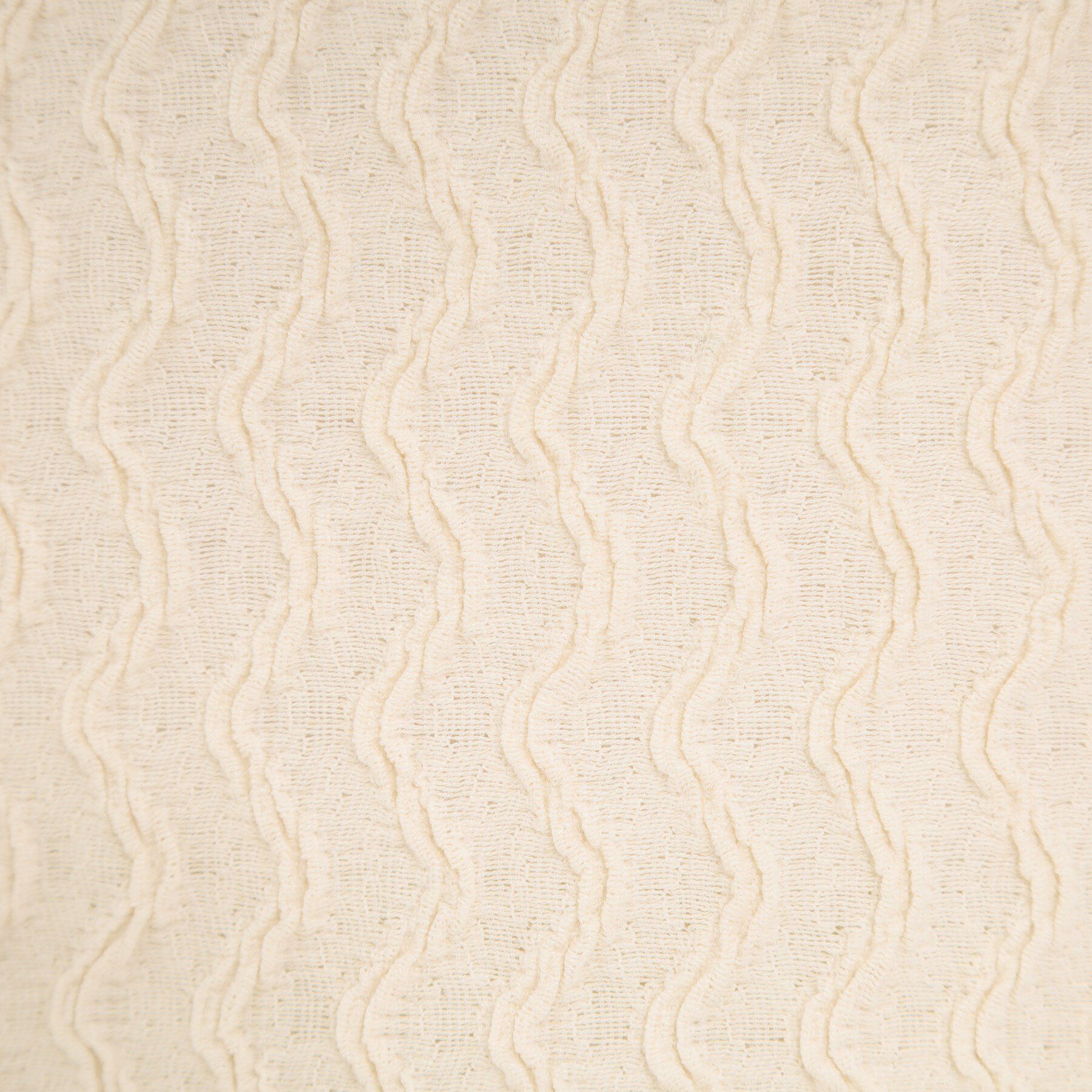 SHOO･LA･RUE「【洗濯機可/S-LL】ウェーブ柄ジャカード パフスリーブトップス」|Tシャツ・カットソー|