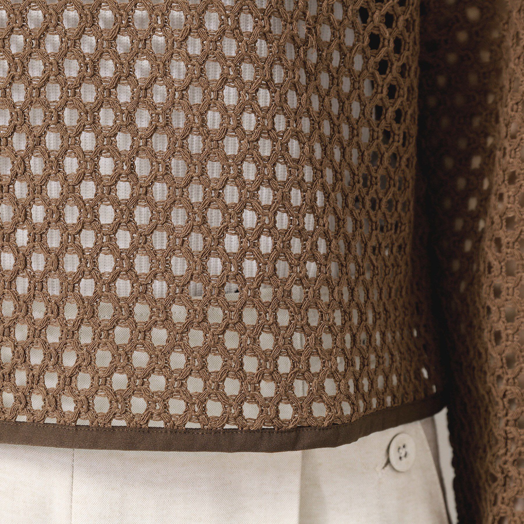 Dessin「【2WAY・セットアップ可能・洗える】メッシュレース」|カーディガン|