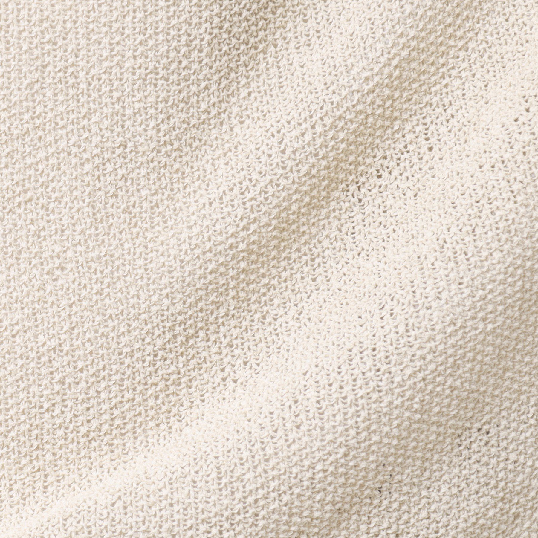 Dessin「【日本製・洗える】シームレスラインVネックニット」|ニット・セーター|