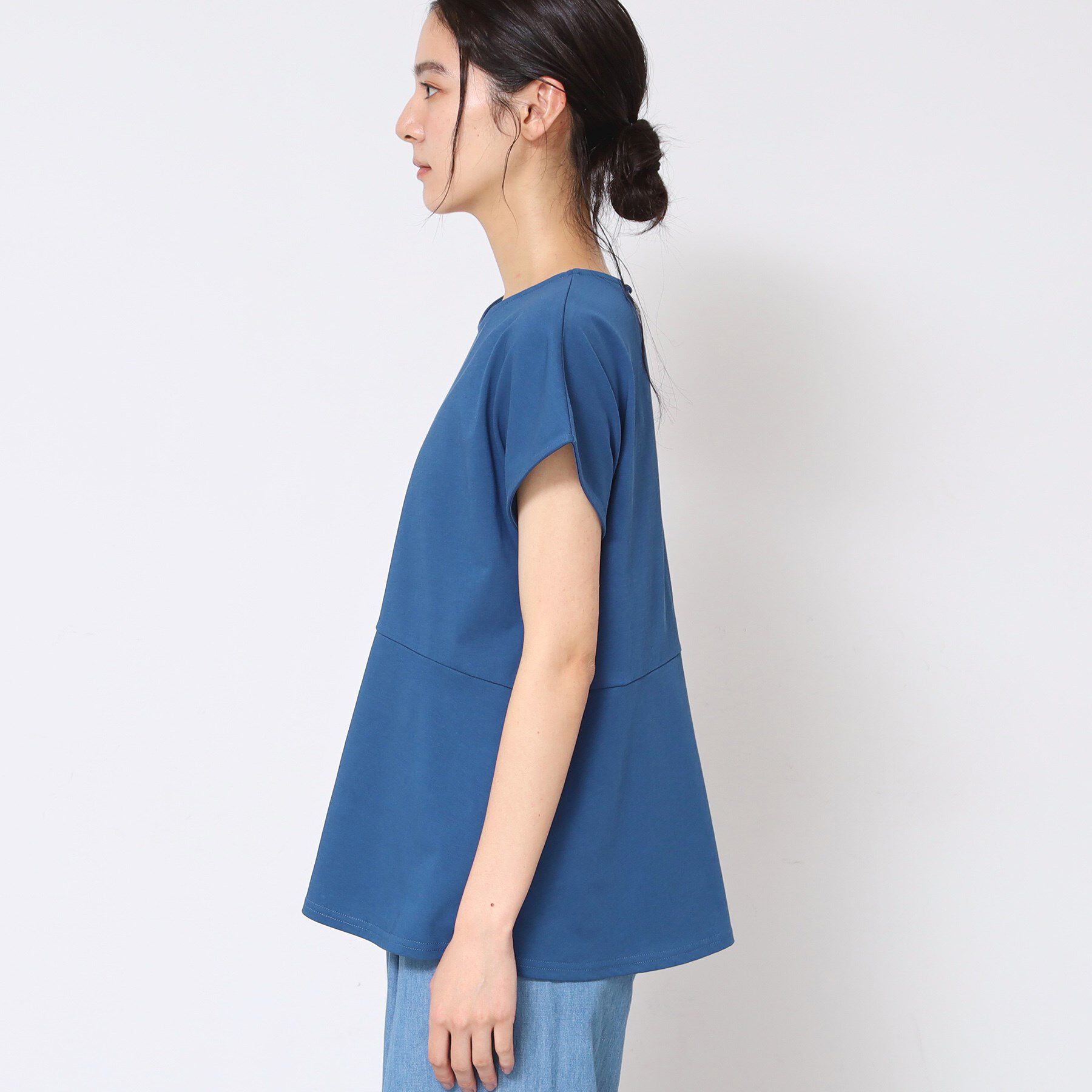 Dessin「◆【洗える】ペプラムチュニックカットソー（XS～L）」|Tシャツ・カットソー|