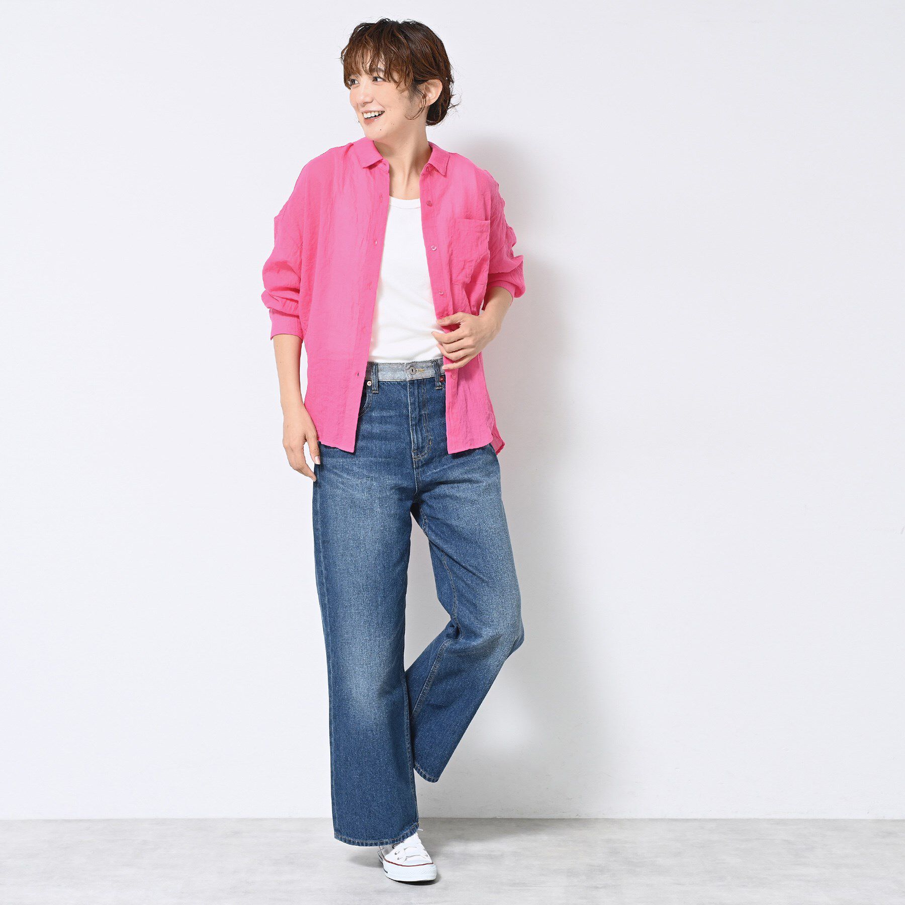 Dessin「【ユニセックス・洗える】ワイドデニム」|デニム|