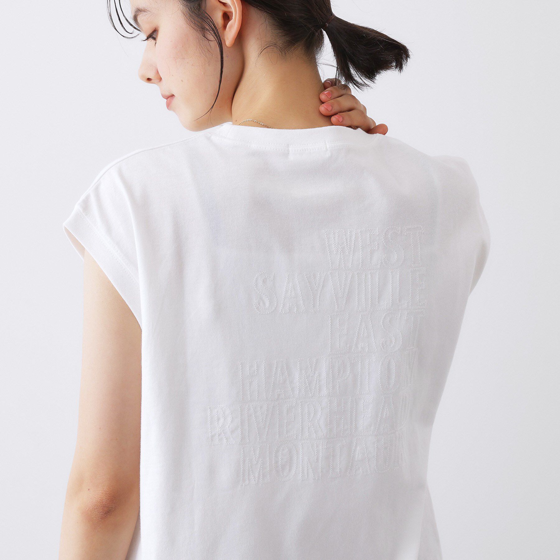 Dessin「【洗える】オーガニックコットンフレンチスリーブ」|Tシャツ・カットソー|