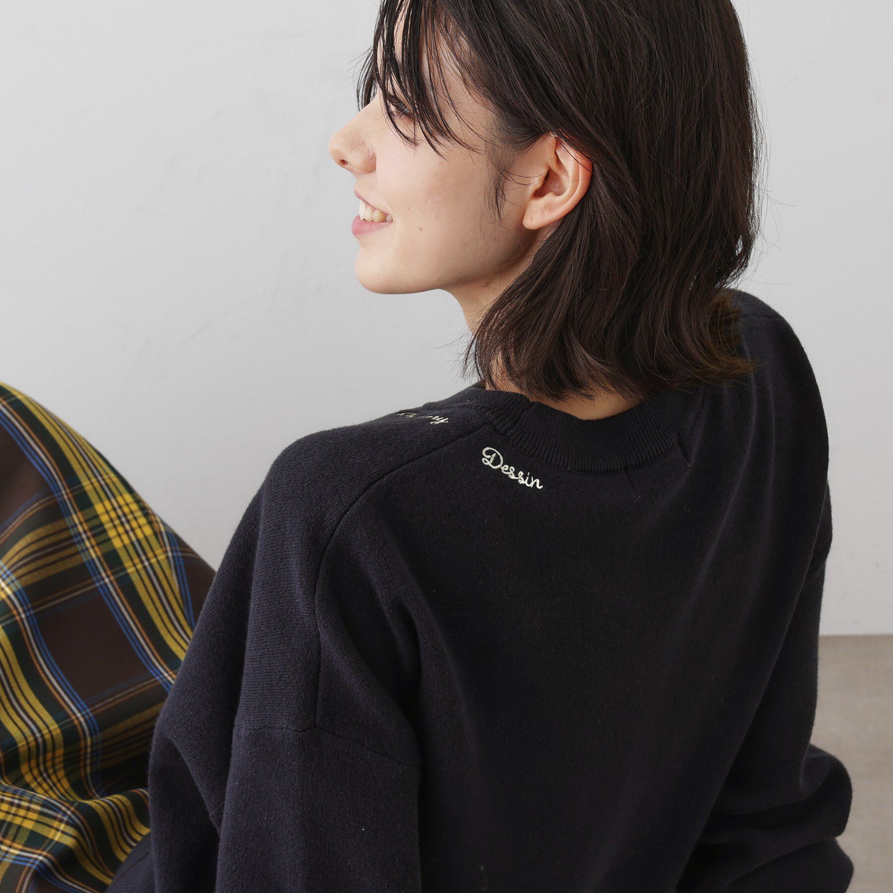 Dessin「【洗える】刺繍入りジャカードニット」|ニット・セーター|