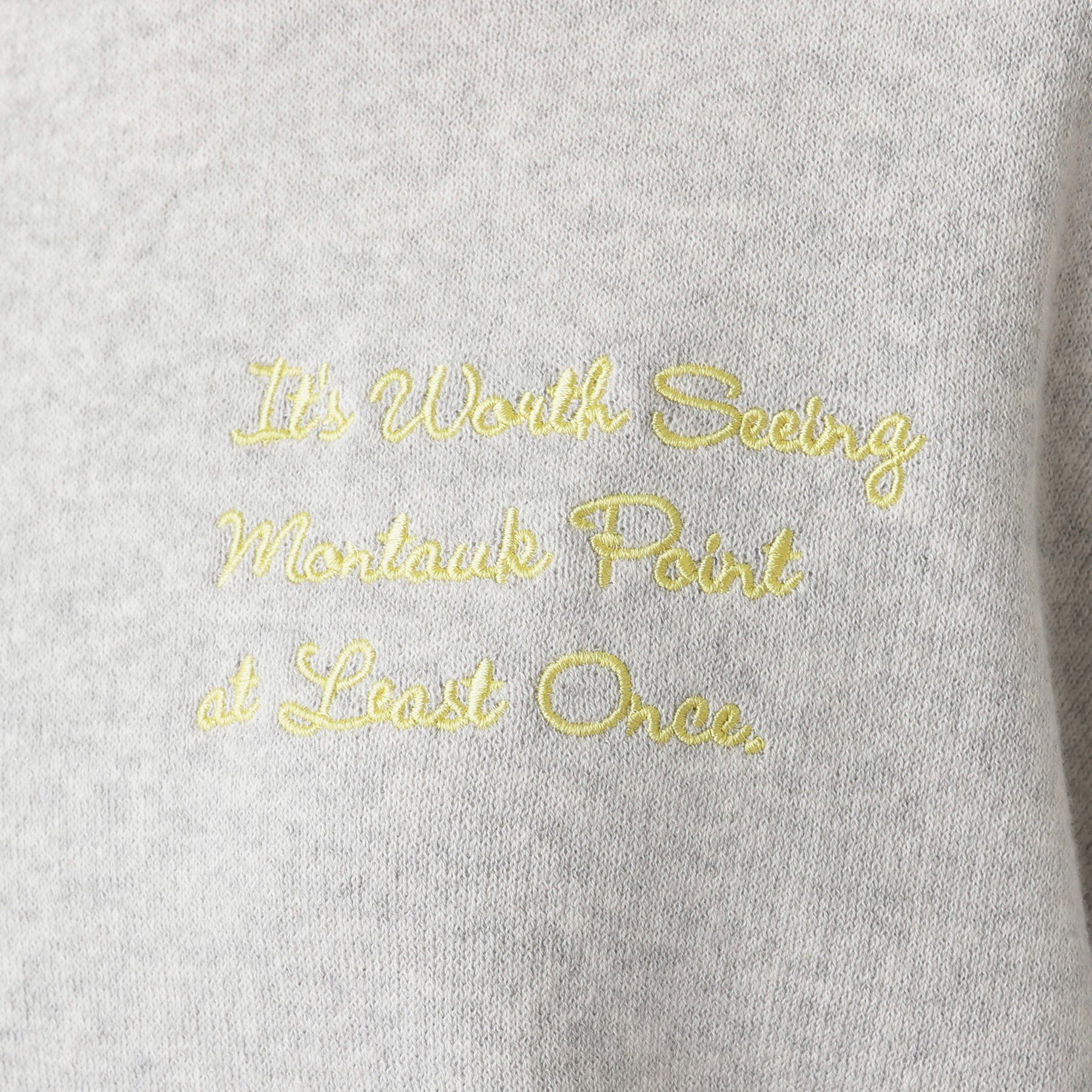 Dessin「【洗える】メッセージ刺繍入りジャカードニット」|ニット・セーター|