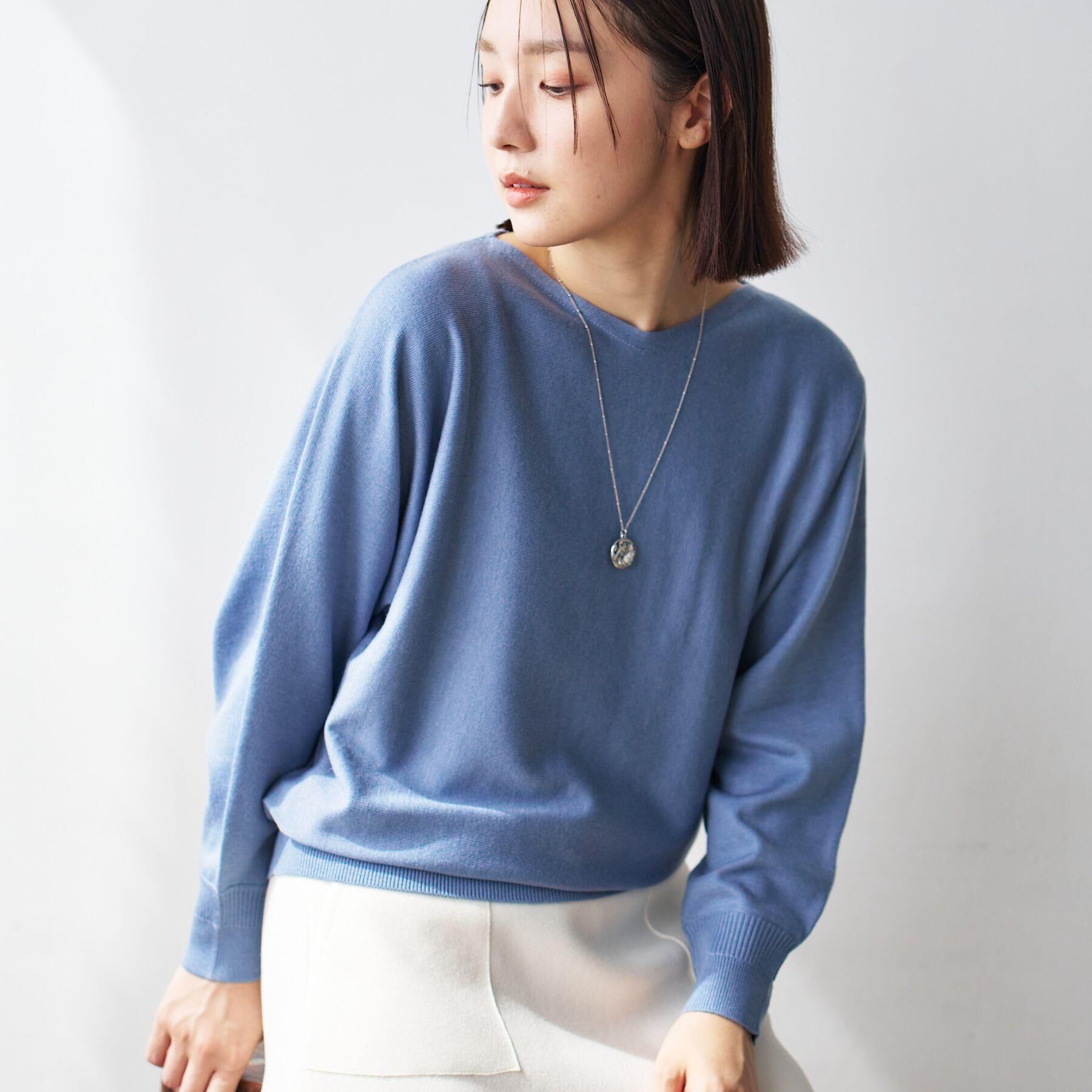 Dessin「【洗える】ウールブレンド後ろボタンニット」|ニット・セーター|