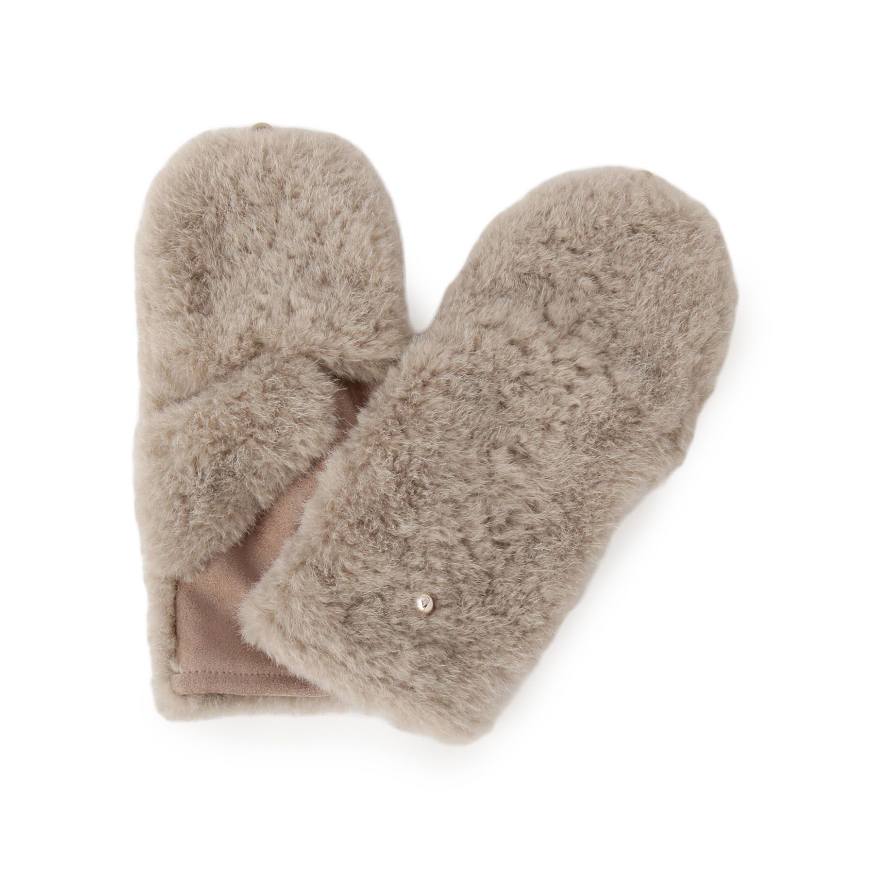 Dessin「フェイクファー ミトン」|手袋|グレージュ(050)