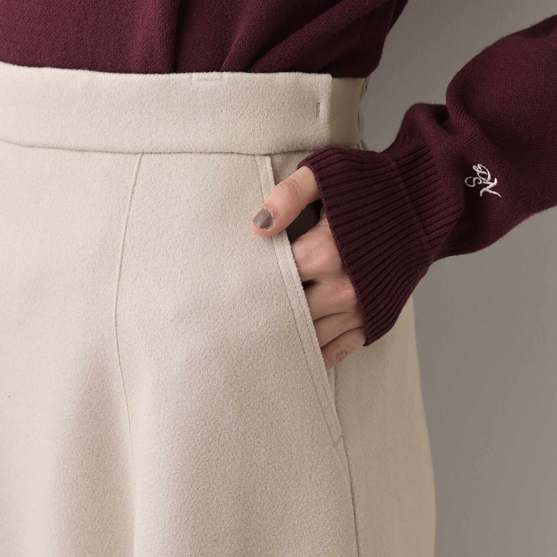 Dessin「メルトンジャージフレアスカート」|スカート|