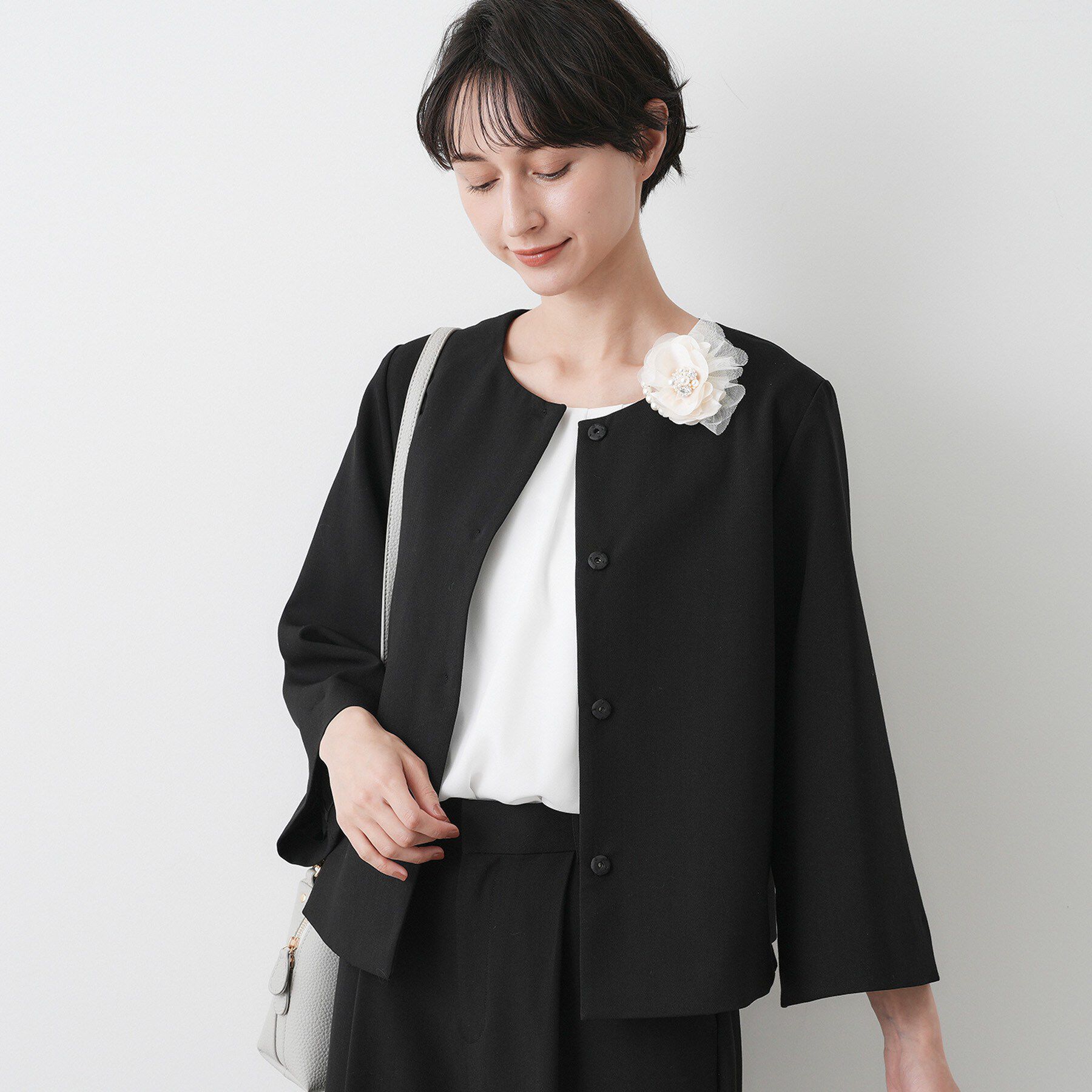 Dessin「【入卒/セレモニー/セットアップ可能】テントラインダブルクロスジャケット」|ノーカラージャケット|