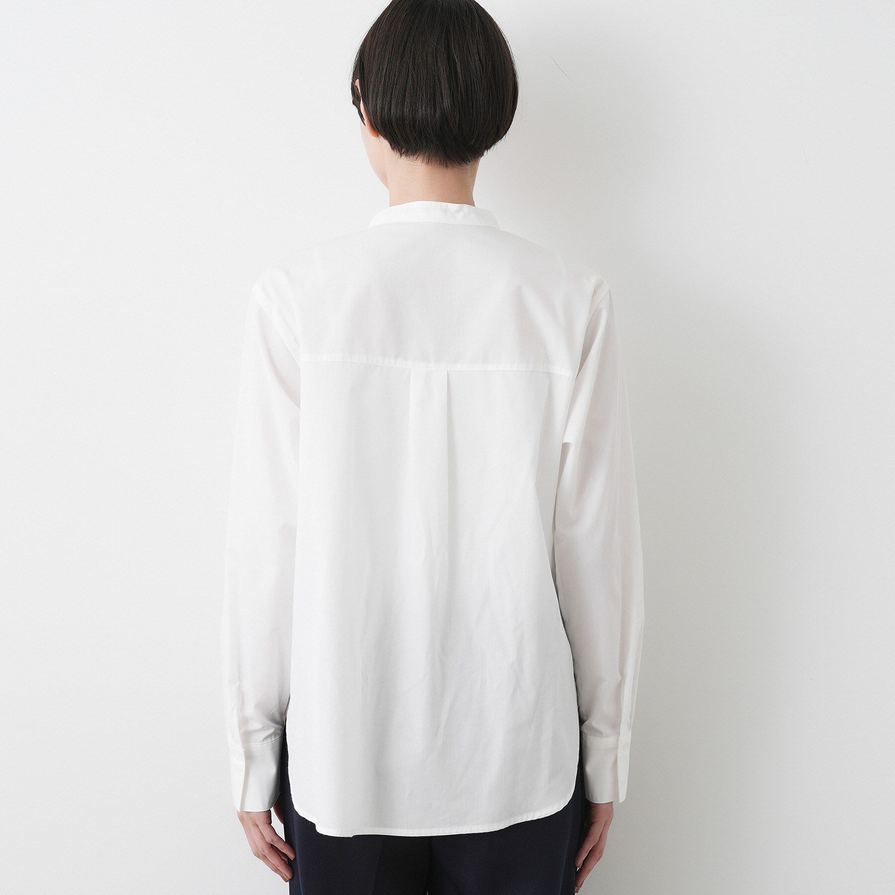 Dessin「【着映え/洗える】フロントフリルネックブラウス」|シャツ・ブラウス|