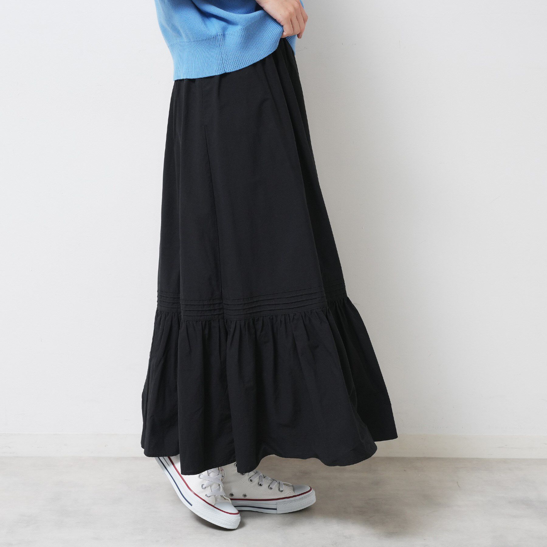 Dessin「【ウエストゴム/洗える】コットンフレアスカート」|スカート|