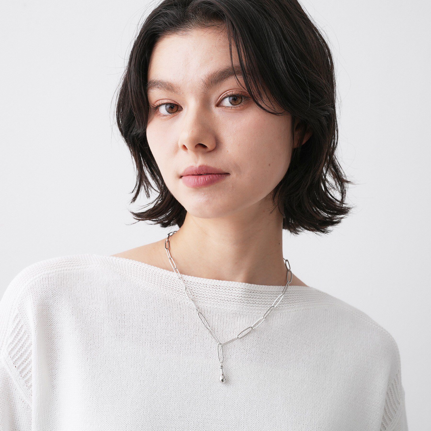 Dessin「ミックスチェーンYラインネックレス」|ネックレス|