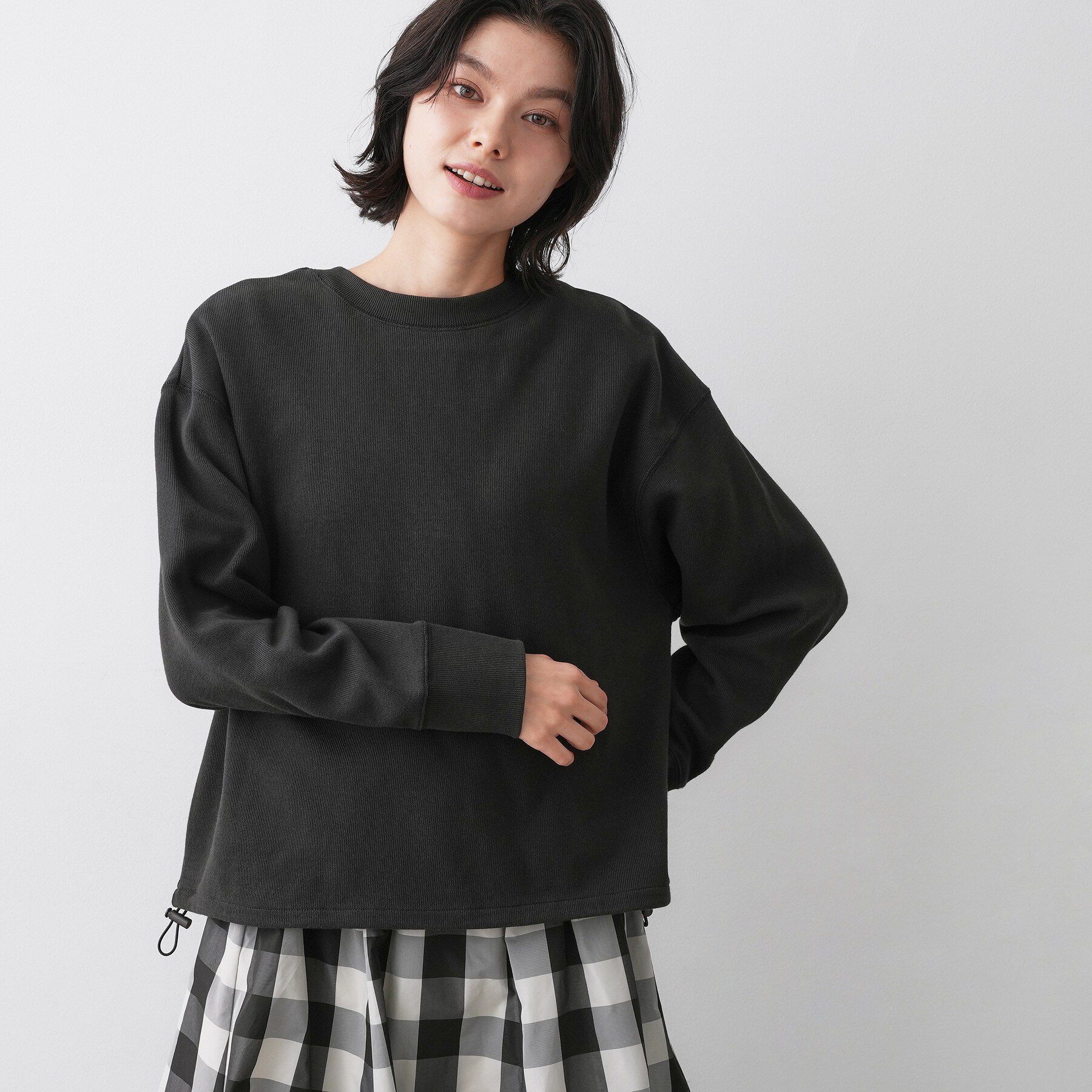 Dessin「【前後2WAY/洗える】ドロストリブカットソー」|Tシャツ・カットソー|