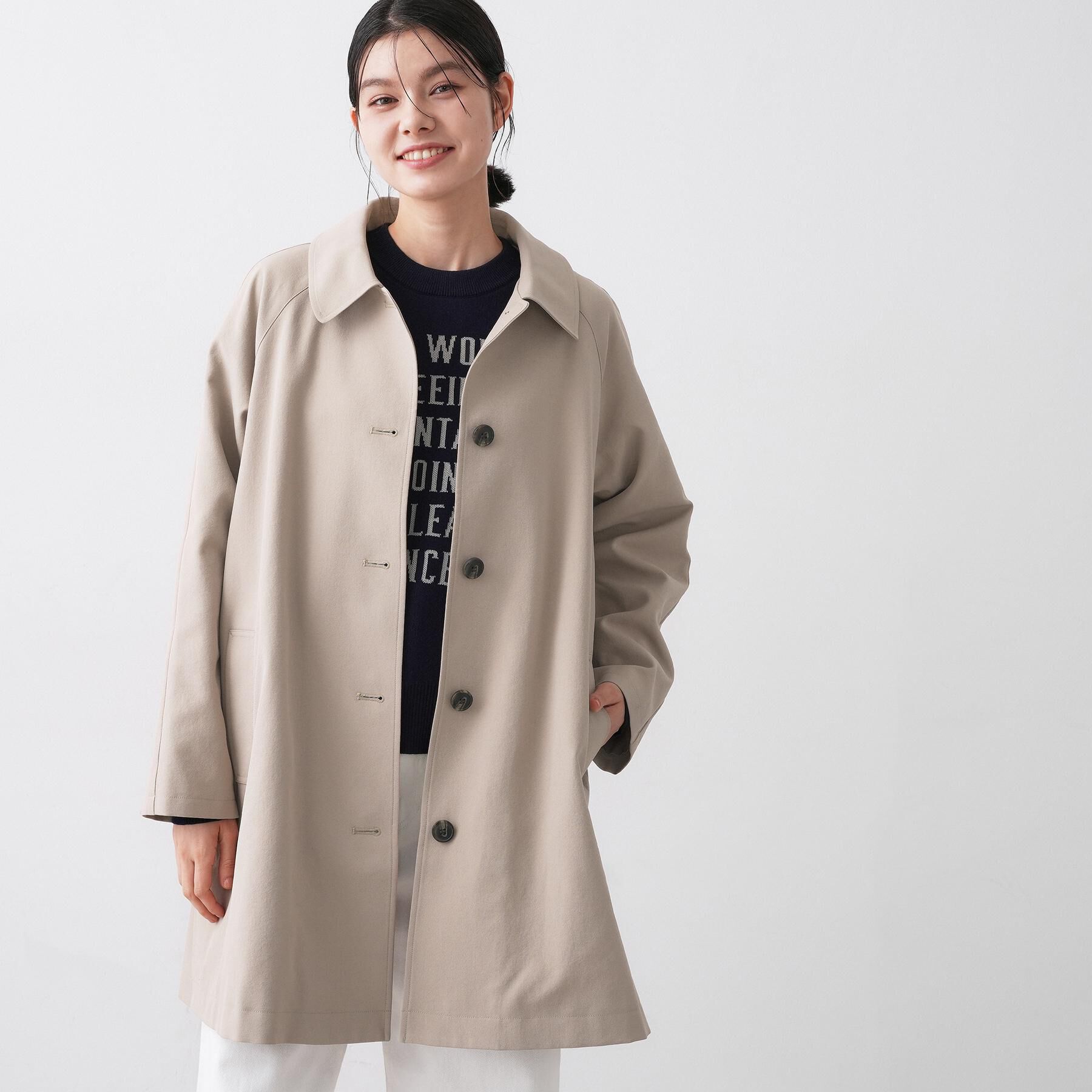 Dessin「【花粉ガード/撥水加工/洗える】ステンカラースプリングコート」|ステンカラーコート|