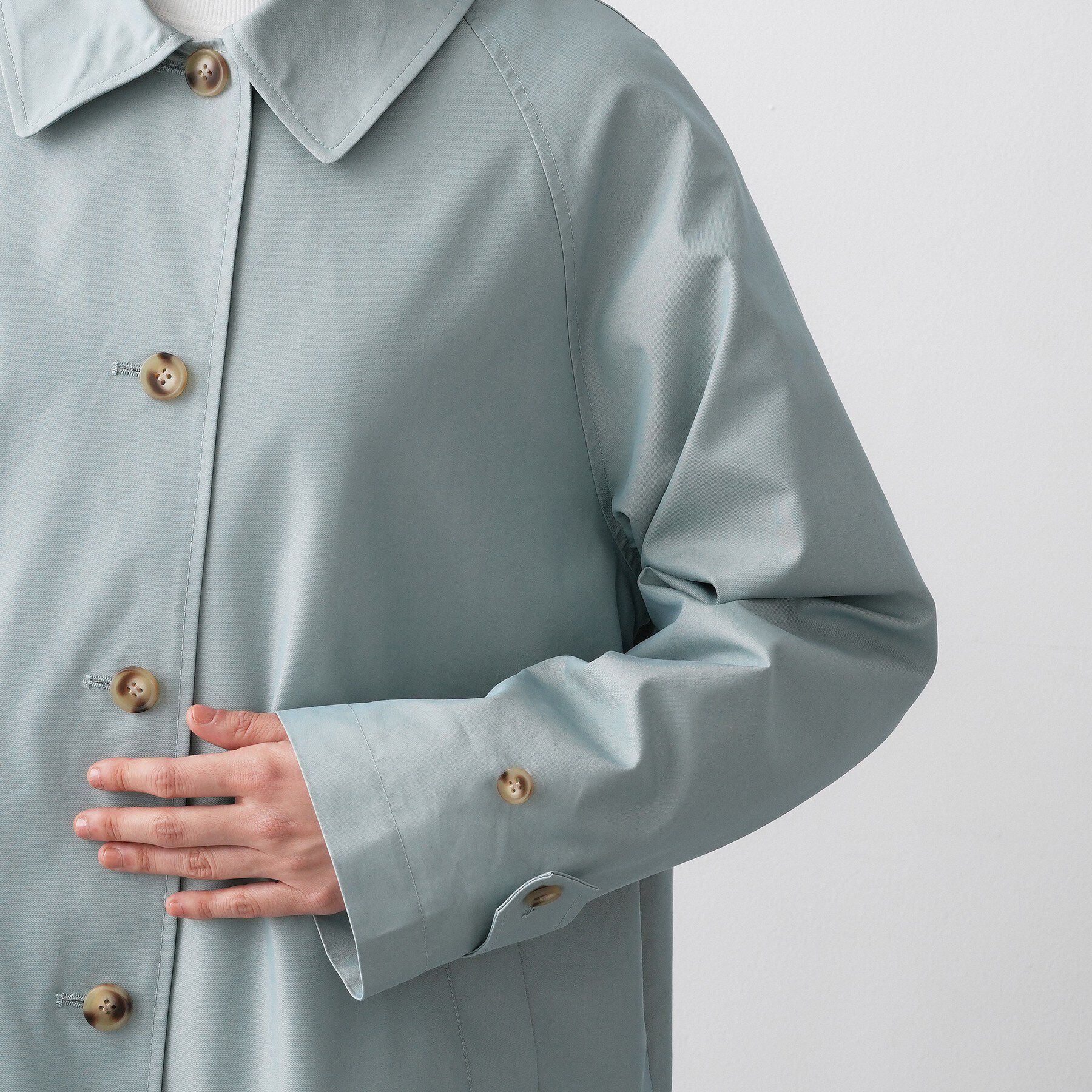 Dessin「シャンブレースプリングコート」|ステンカラーコート|