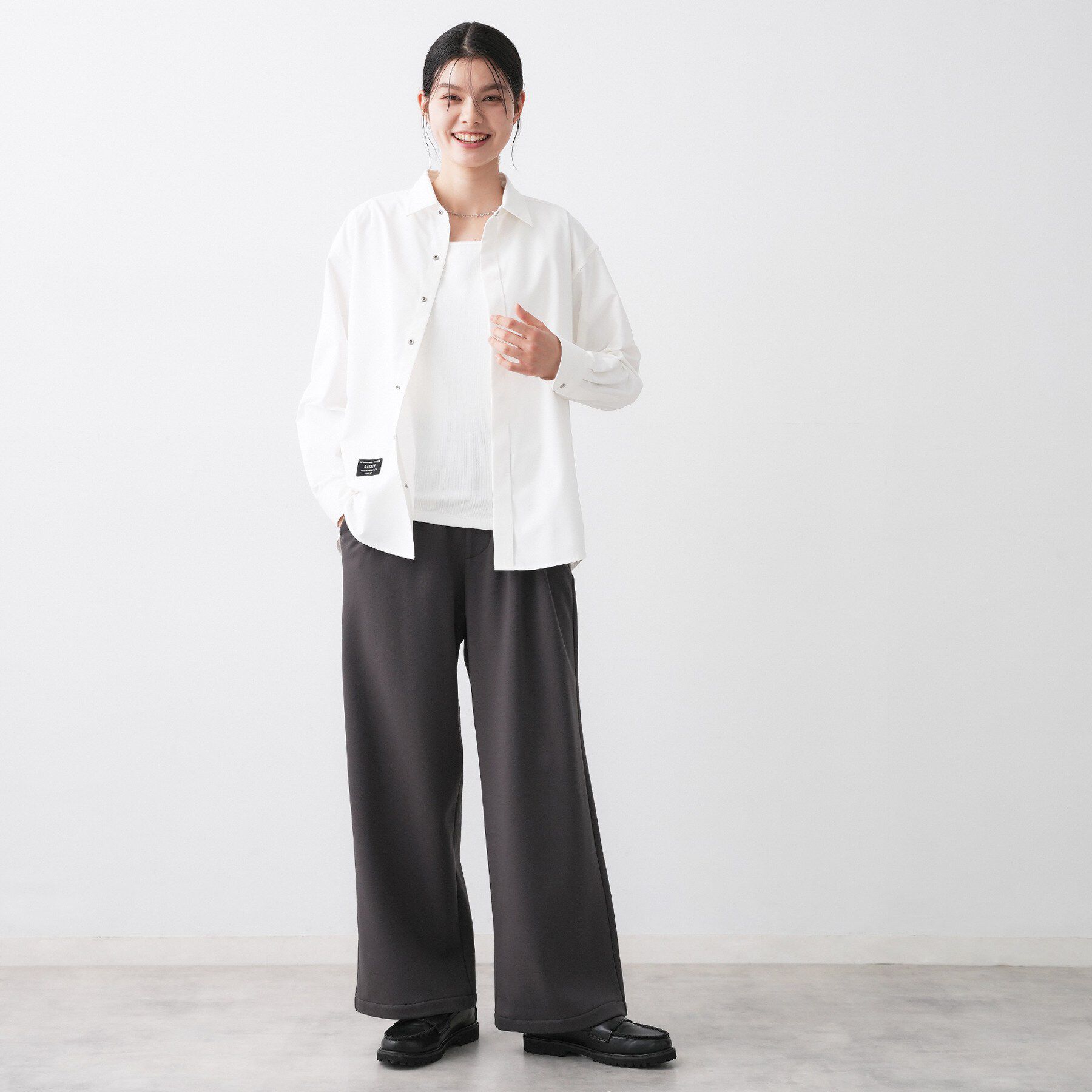 Dessin「【ユニセックス/洗える】スウェットライクワイドパンツ」|その他|