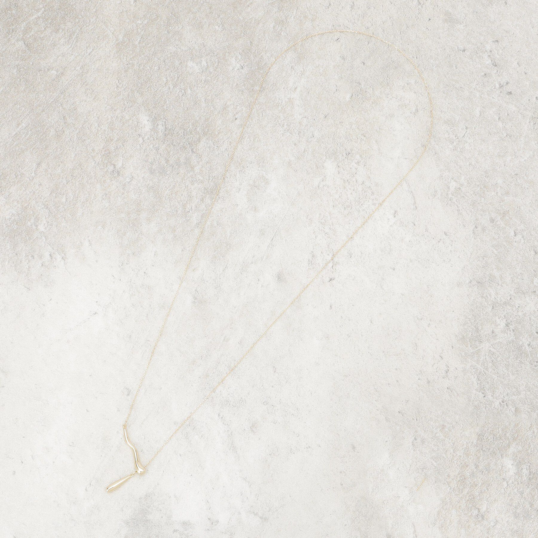 Dessin「ミニマルYラインネックレス」|ネックレス|