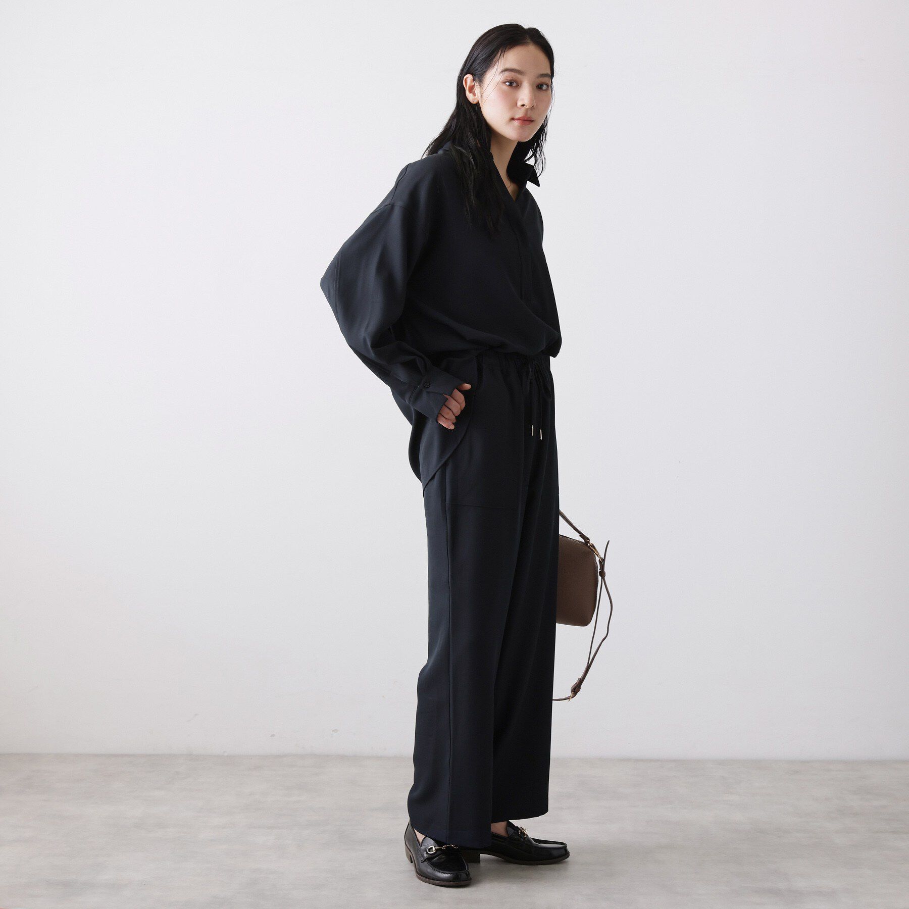 Dessin「【2点セット・洗える】メランジツイルセットアップ」|スーツ|