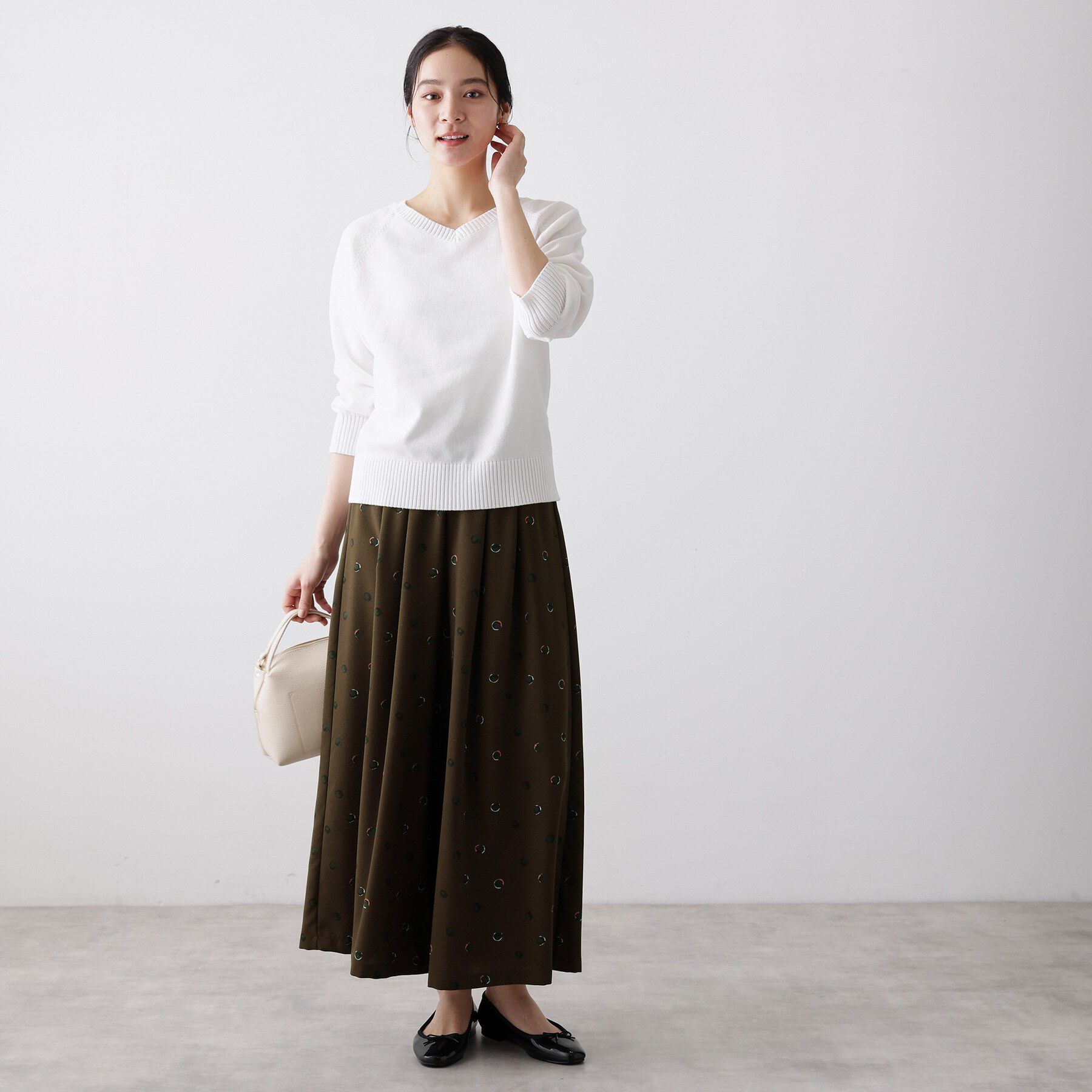 Dessin「【洗える】ドットワイドパンツ」|その他|