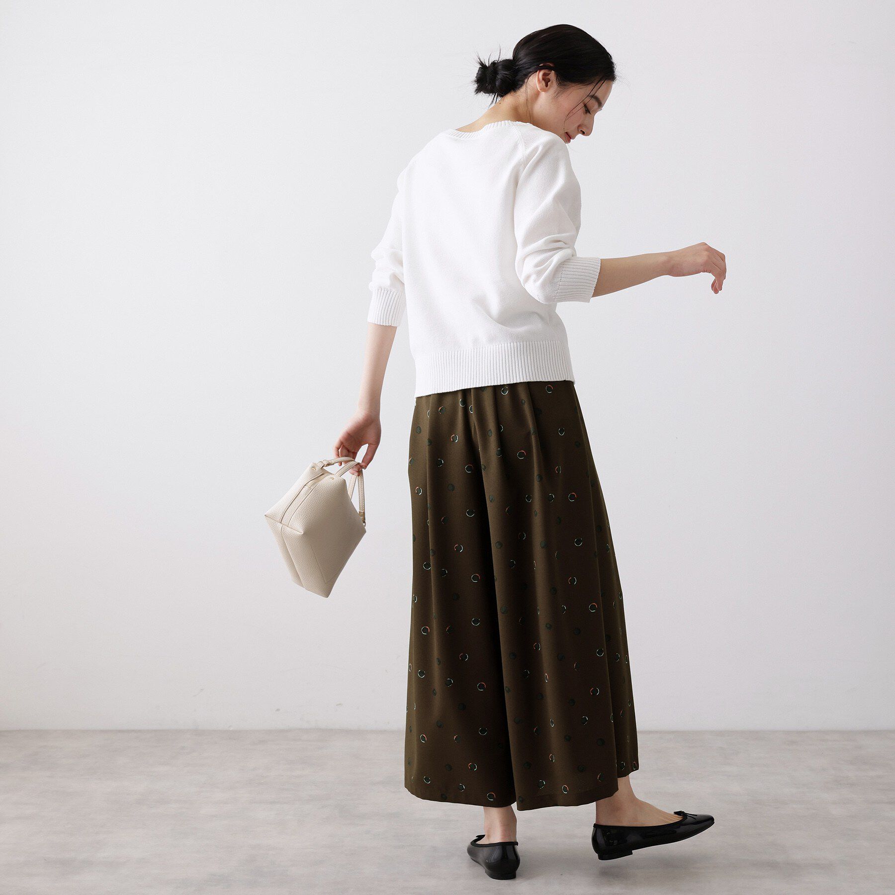 Dessin「【洗える】ドットワイドパンツ」|その他|
