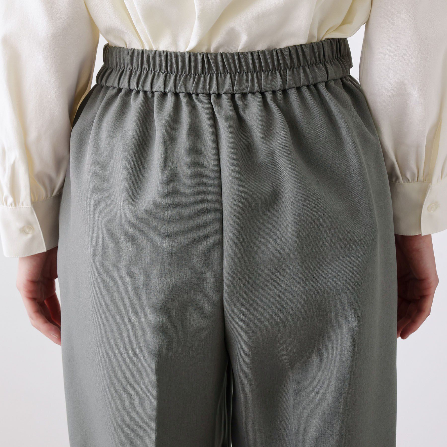 Dessin「【洗える】サイドボタンセミワイドパンツ」|その他|