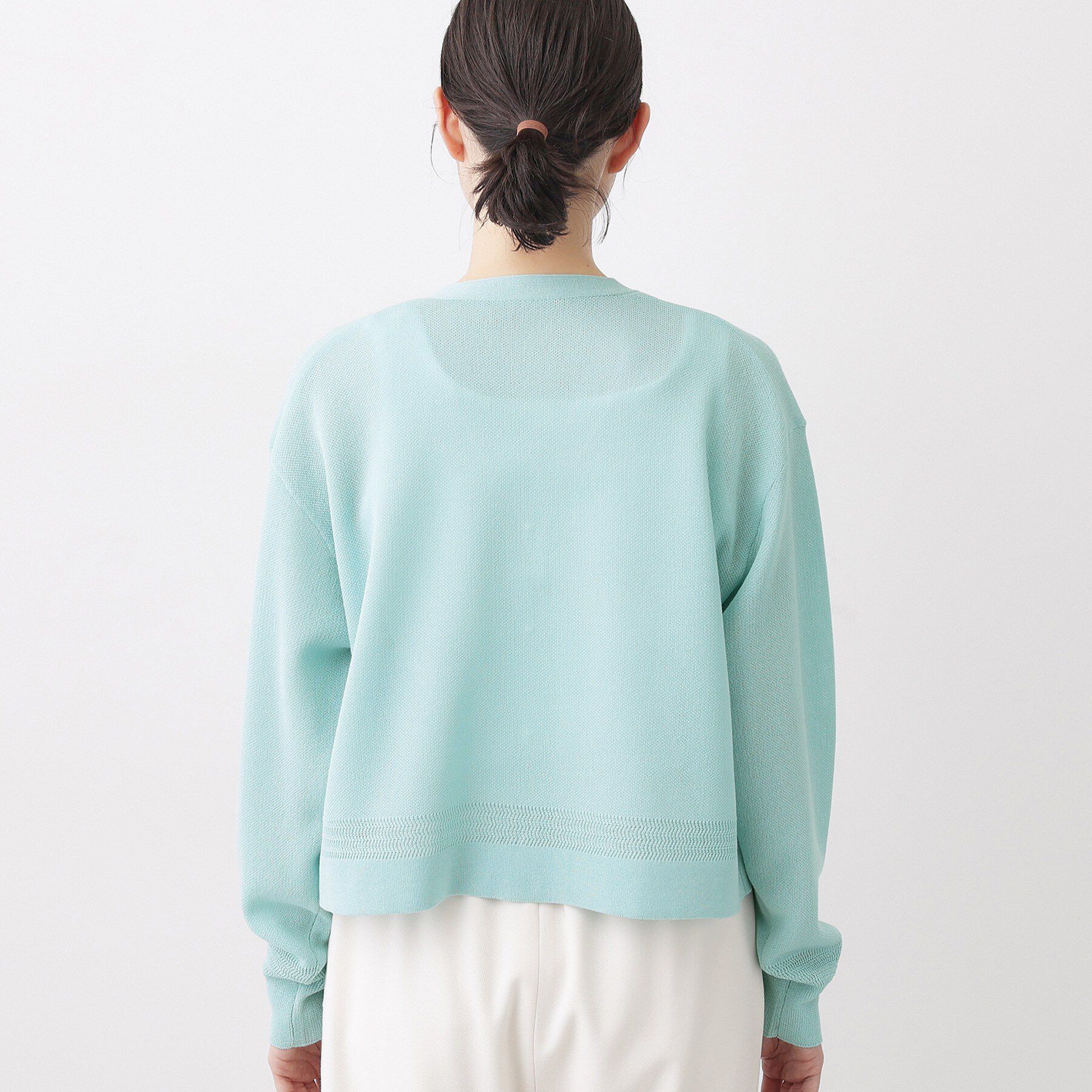 Dessin「【洗える】コットンブレンドVネックカーディガン」|カーディガン|