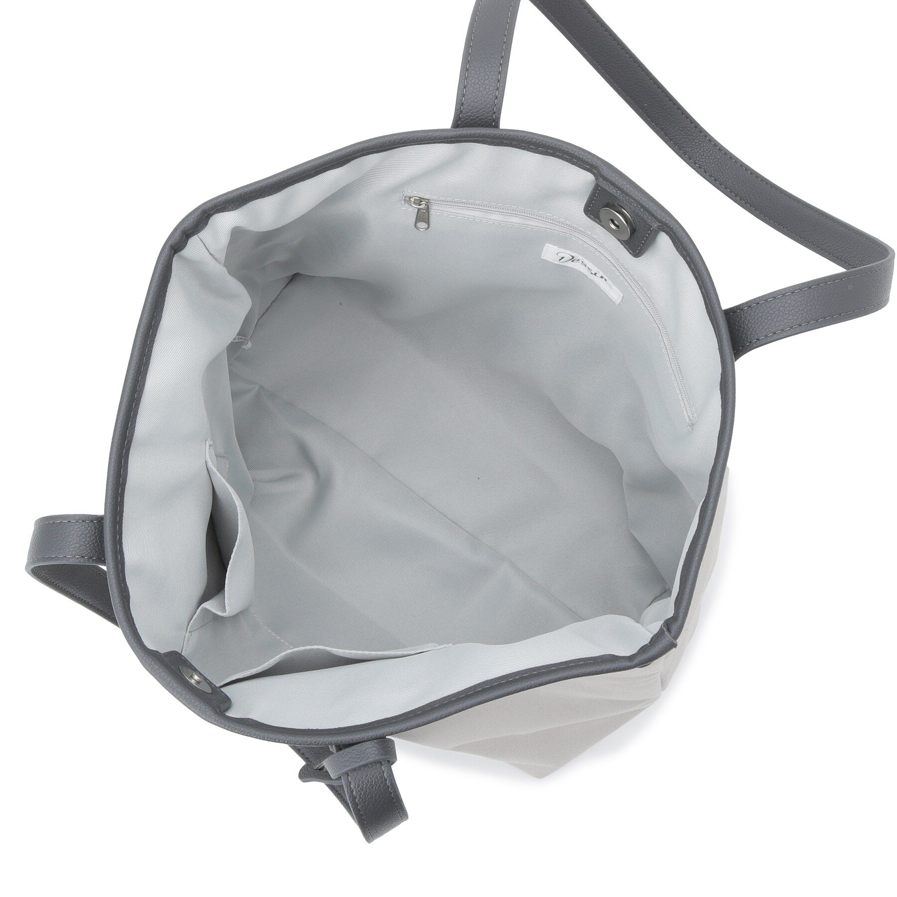 Dessin「【A4収納可】キャンバス&times;レザー調トート」|トートバッグ|