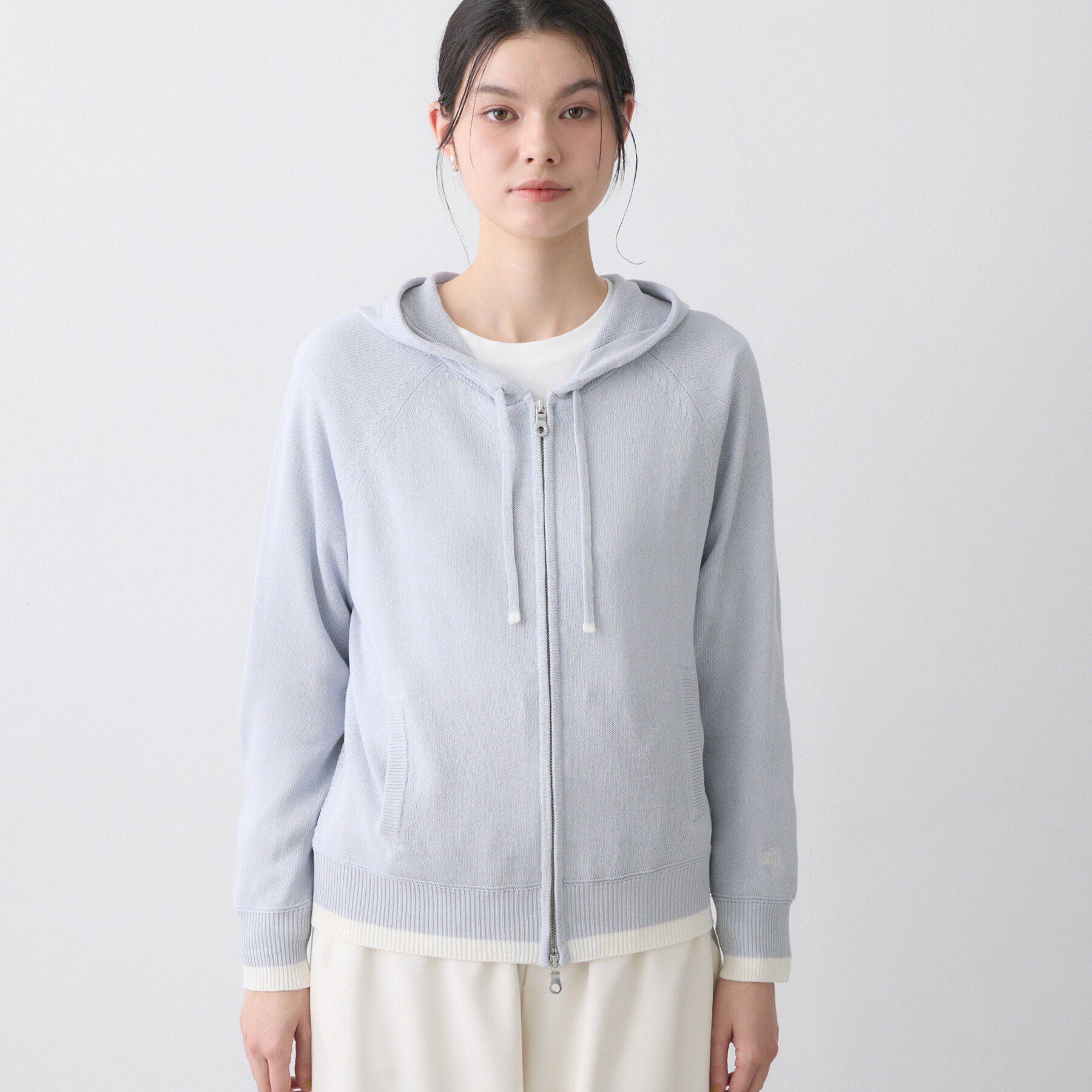 Dessin「【洗える】リネン混フーデッドパーカー」|パーカー|