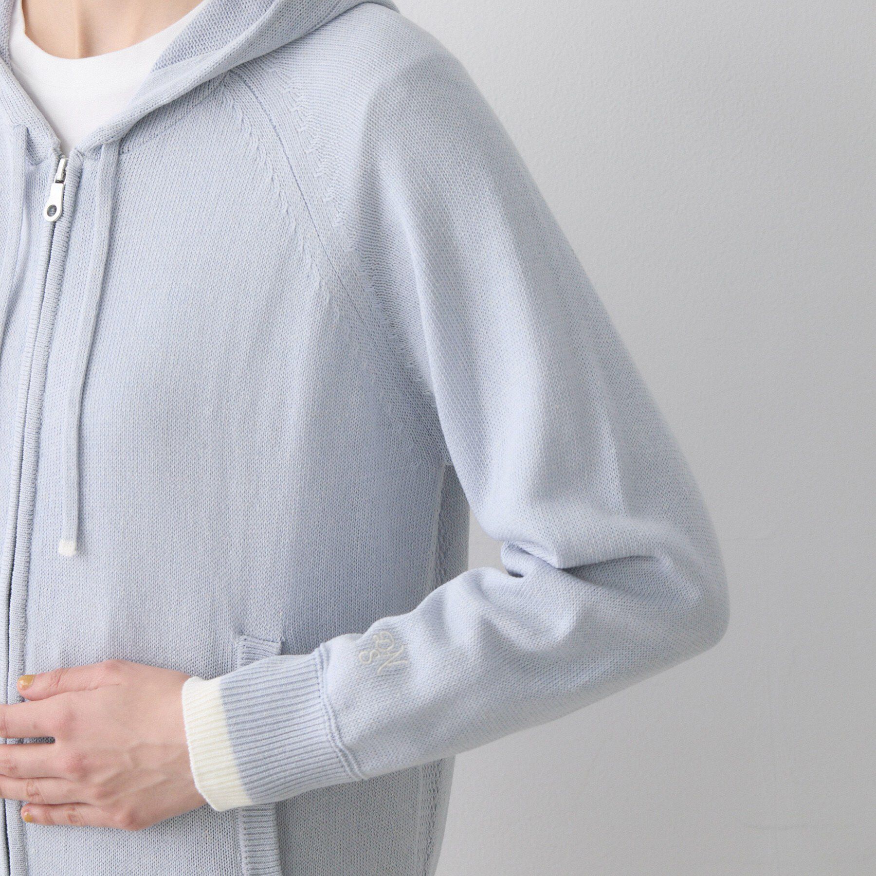 Dessin「【洗える】リネン混フーデッドパーカー」|パーカー|