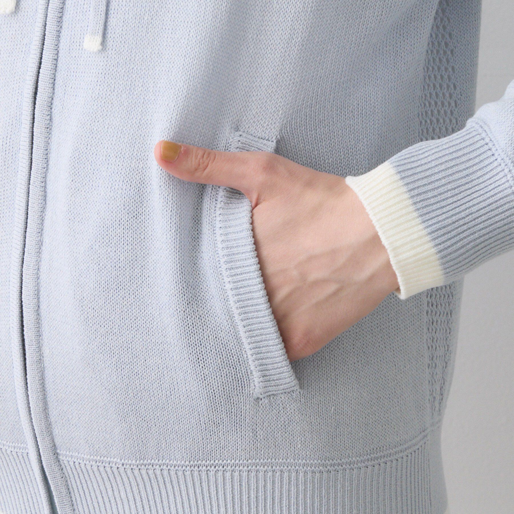 Dessin「【洗える】リネン混フーデッドパーカー」|パーカー|