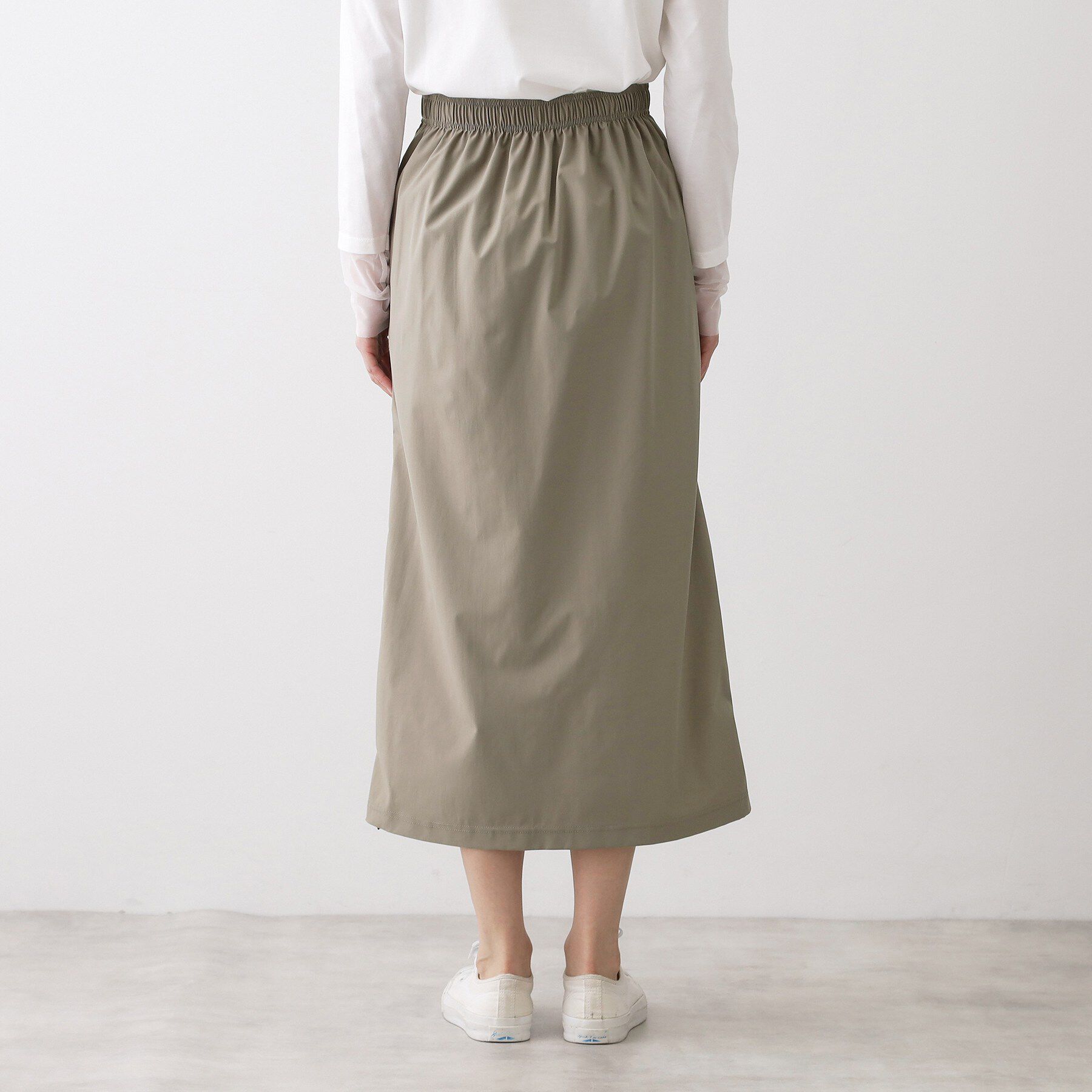 Dessin「【撥水/ウエストゴム】ストレッチIラインスカート」|スカート|