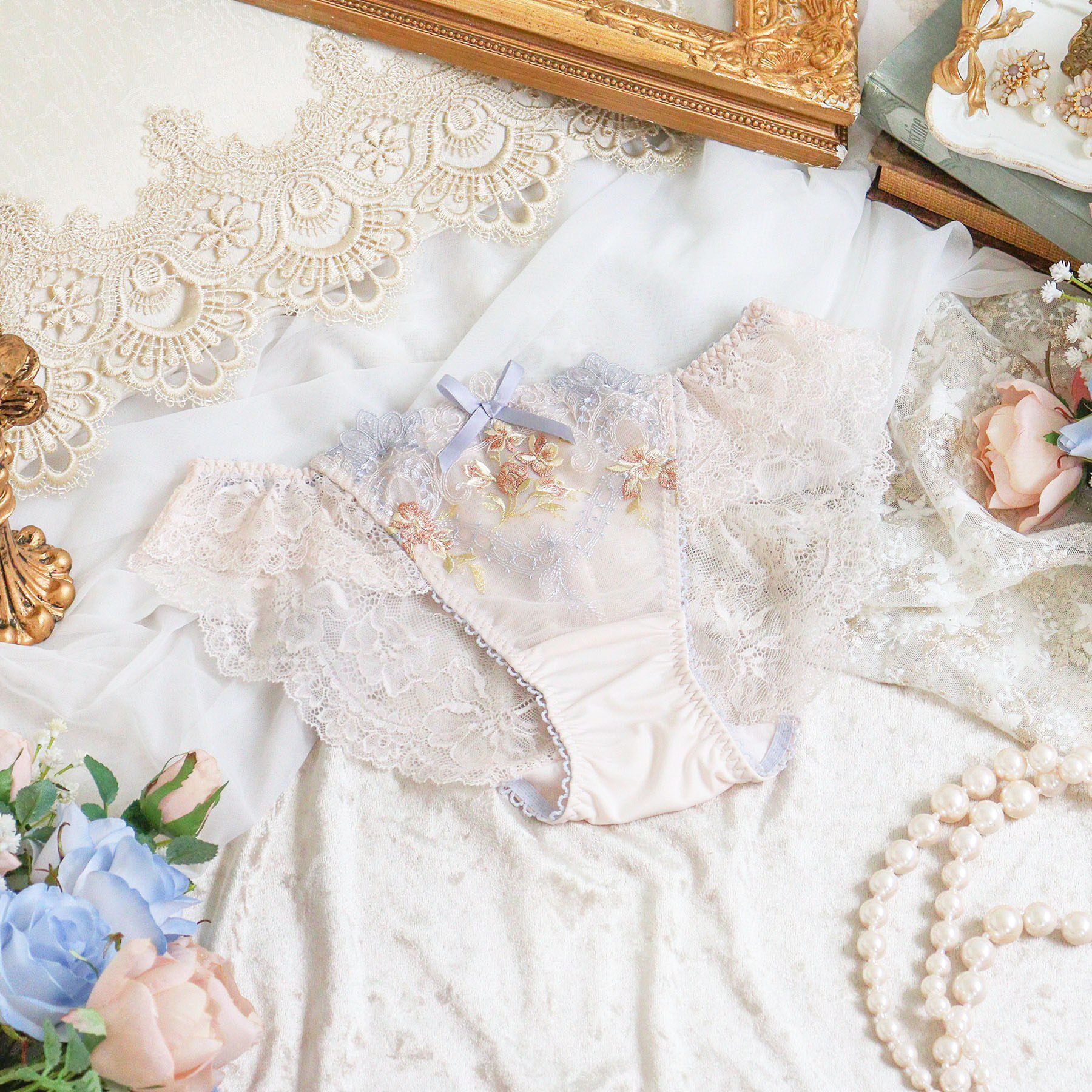 Risa Magli「アリーシャ レースショーツ」|インナー|ピンクベージュ(05