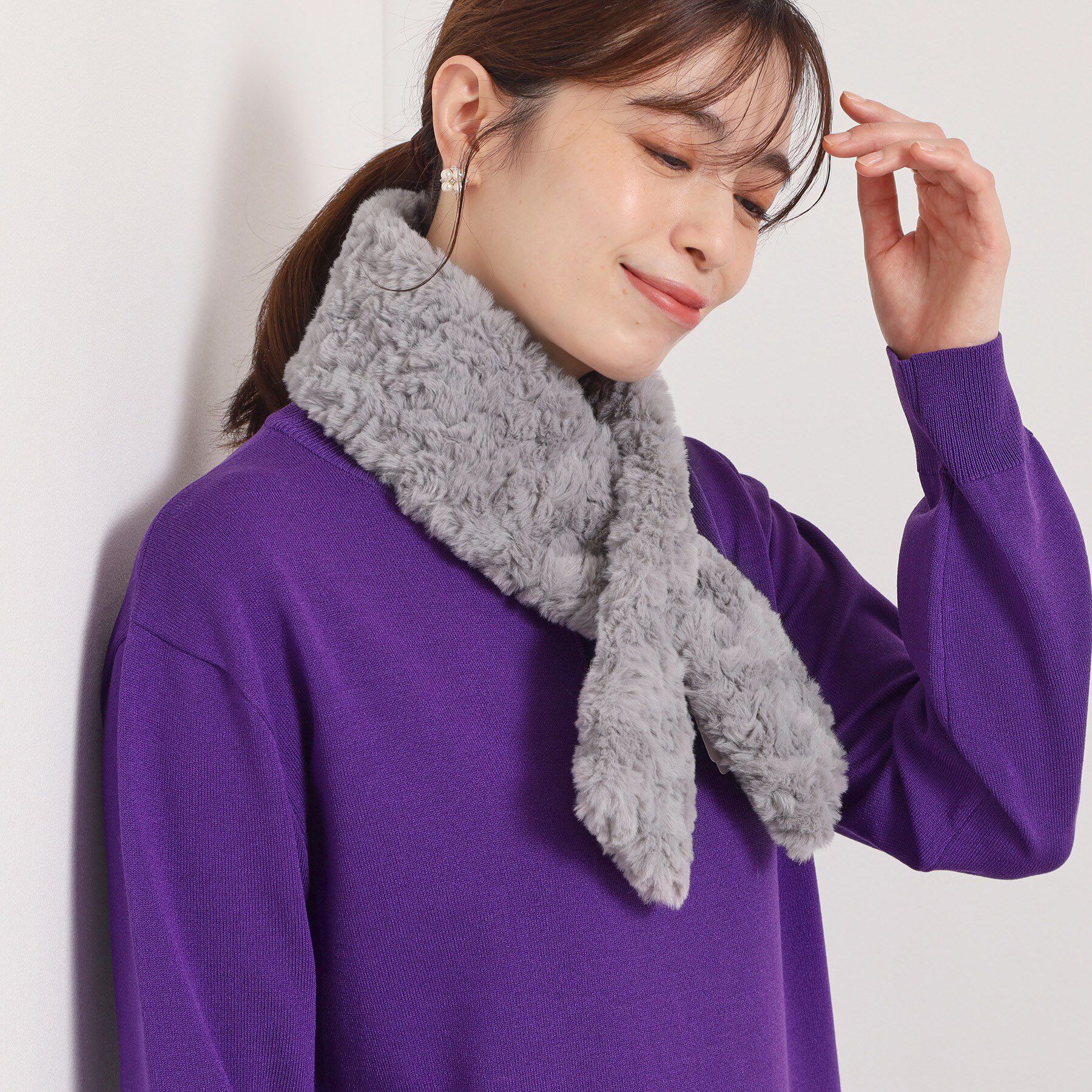 ITS&rsquo;DEMO「プードルファーミニマフラー」|ストール|