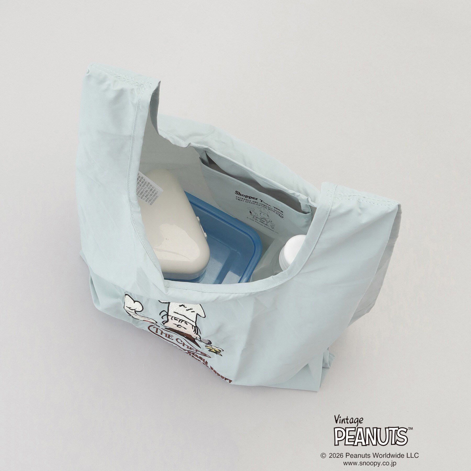 212 KITCHEN STORE「PEANUTS ストラップ付きショッパーバッグ SAX」|その他|