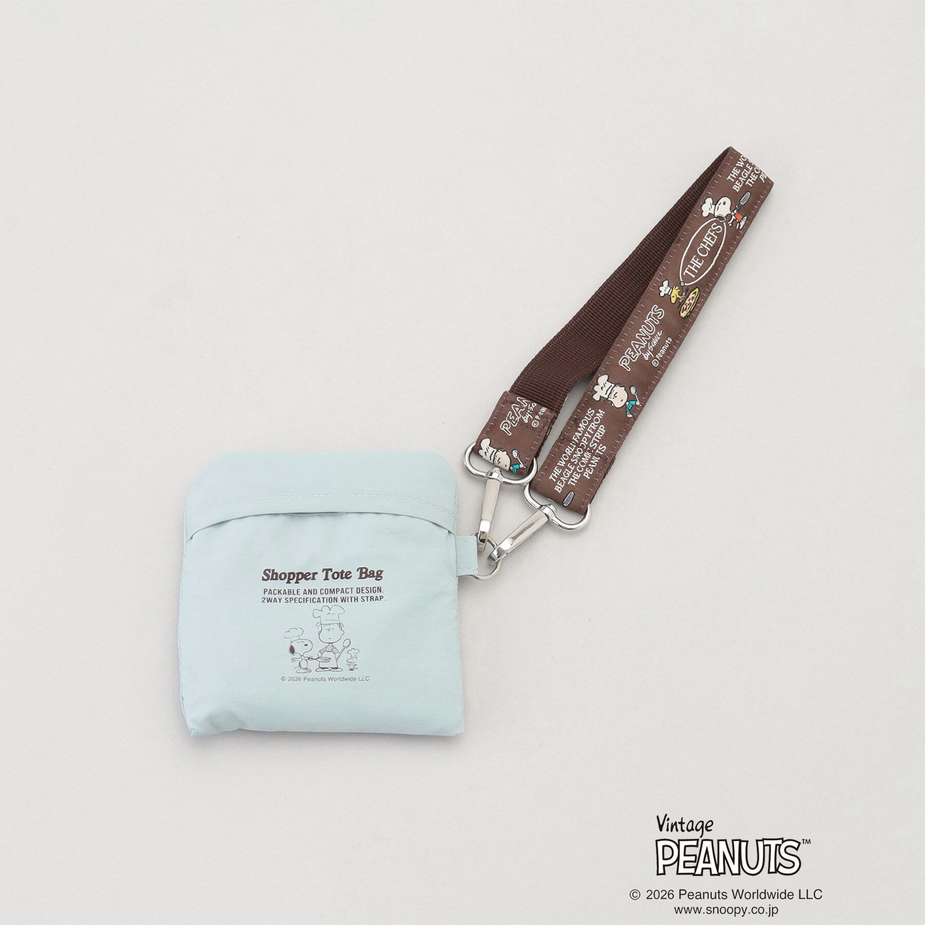 212 KITCHEN STORE「PEANUTS ストラップ付きショッパーバッグ SAX」|その他|