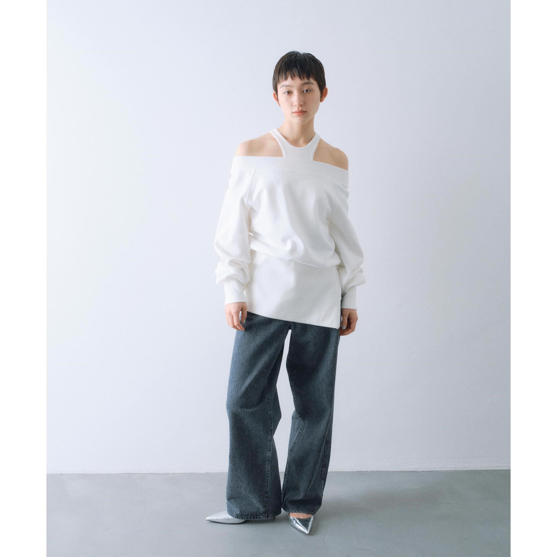 CODE A「off－shoulder sweat」|パーカー|