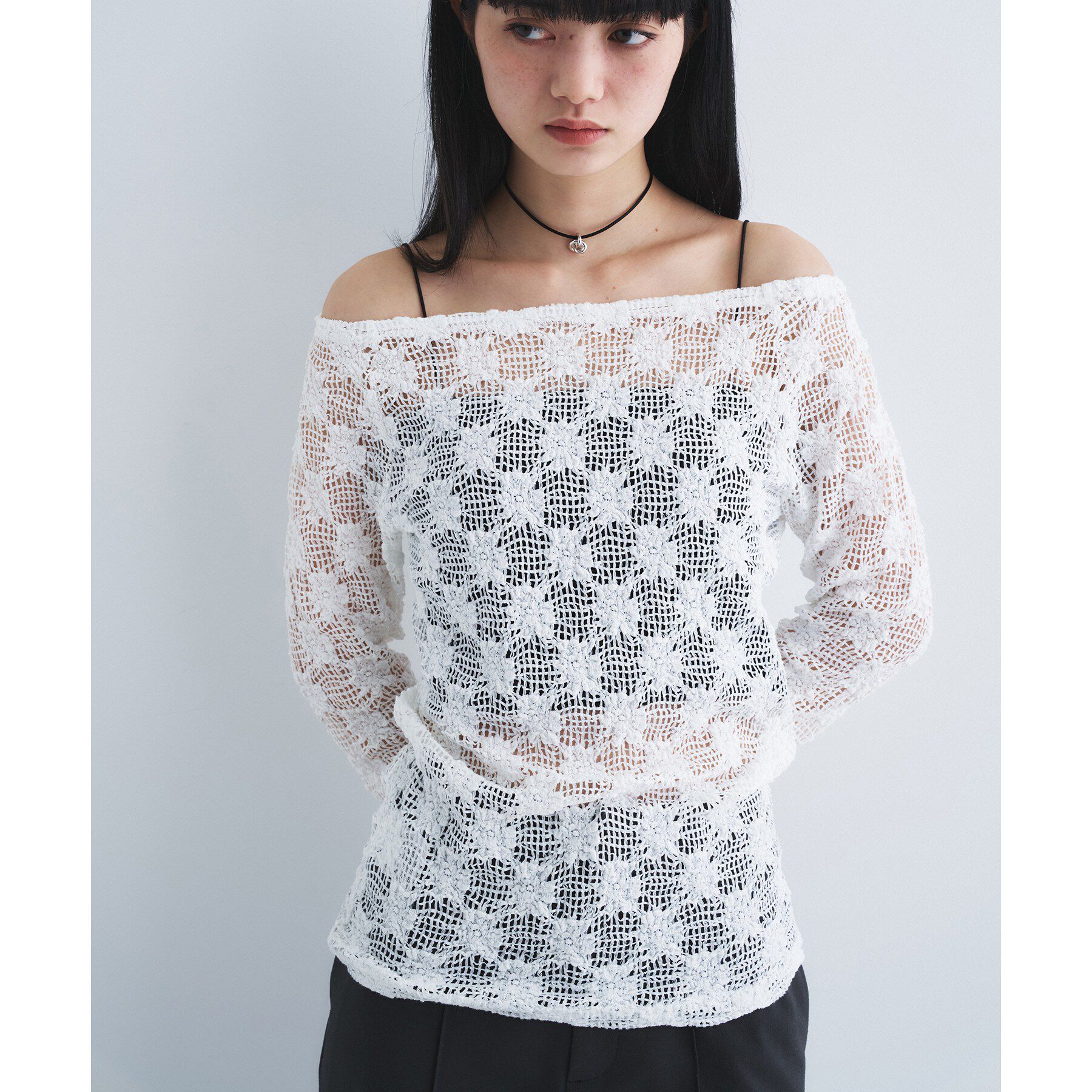CODE A「floral lace tops」|Tシャツ・カットソー|