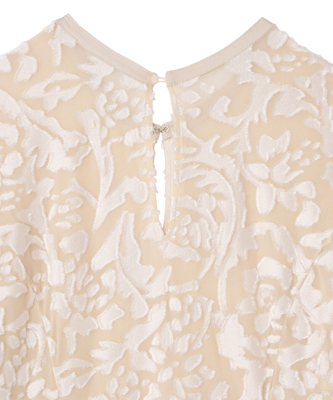 COCO DEAL「コサージュチョーカー付きオパールメッシュワンピース」|ワンピース|