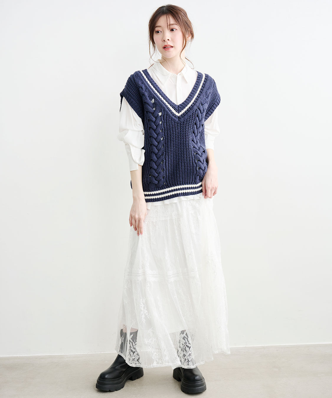 COCO DEAL「フレアペプラムシャツ」|シャツ・ブラウス|