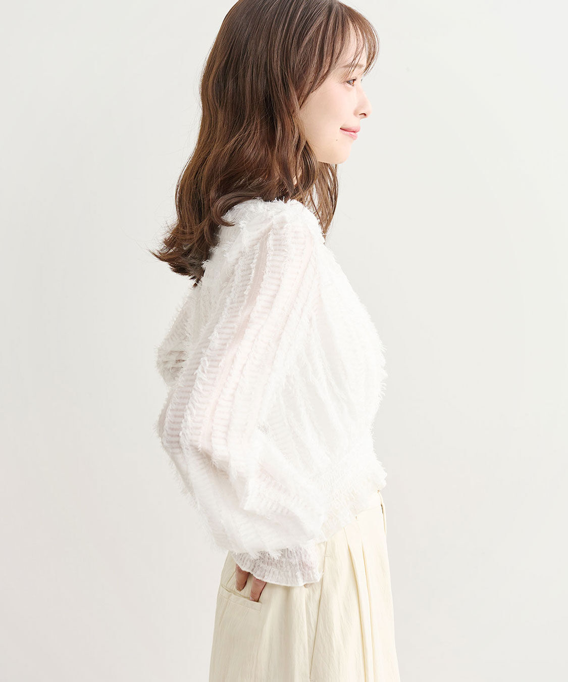 COCO DEAL「カットジャカードカシュクールブラウス」|シャツ・ブラウス|